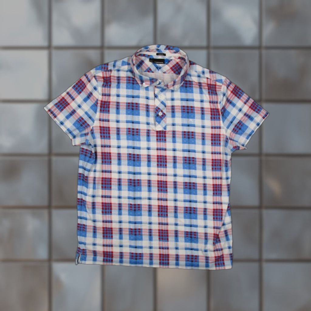 J.Lindeberg J.Lindeberg Polo Shirt Men XL Blue Slim Fit Lux Jersey Short Sleeve Size US XL / EU 56 / 4 - 1 Thumbnail