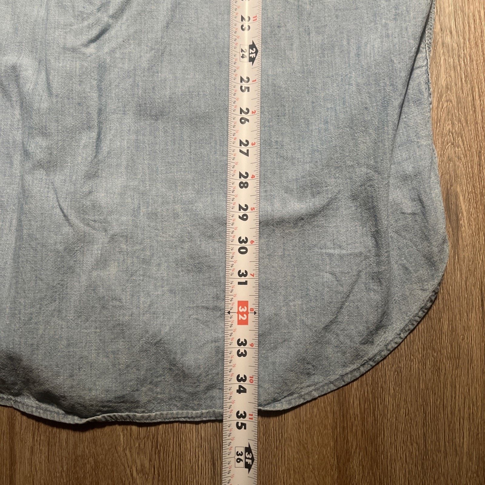 JCPenney Vintage 50s Penneys Sanforized Cotton Chambray Shirt Tall L Size US L / EU 52-54 / 3 - 21 Thumbnail