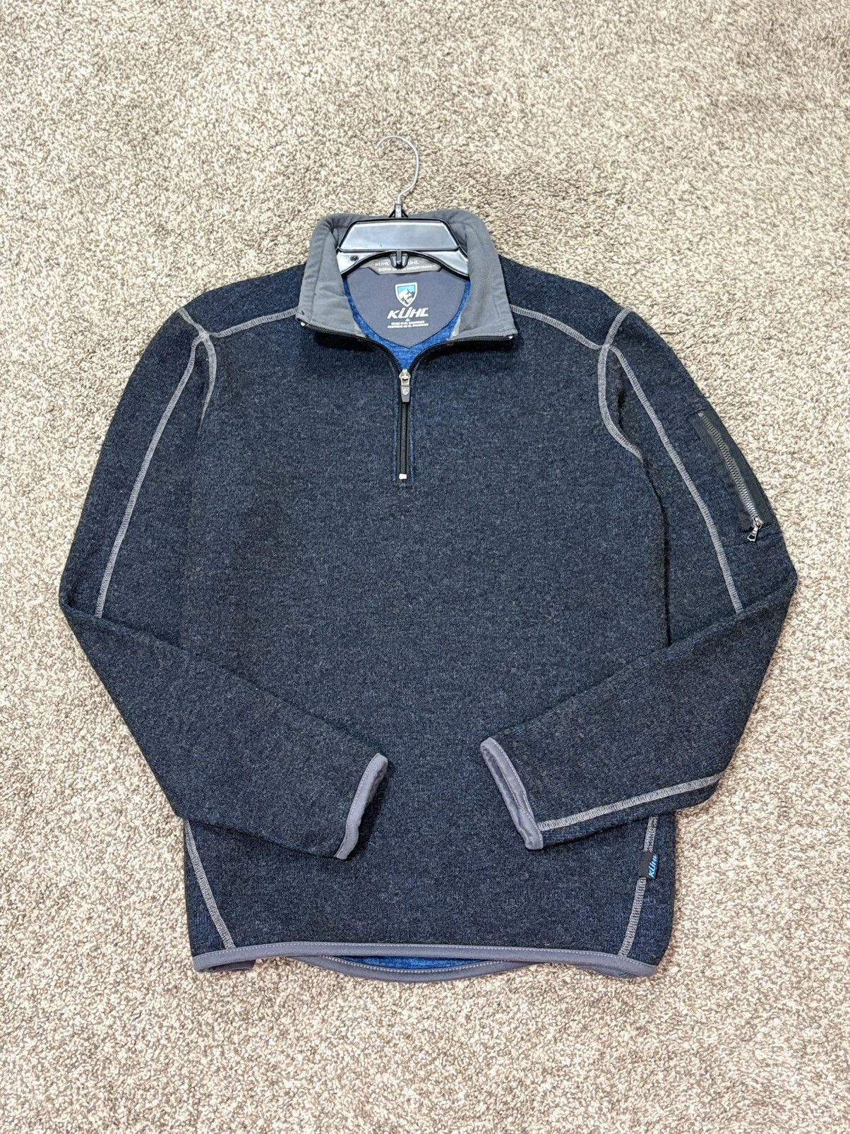 Kuhl Kuhl Chianti Fleece Wool Sweater Mens Small 1/4 Zip Pullover Size US S / EU 44-46 / 1 - 6 Thumbnail