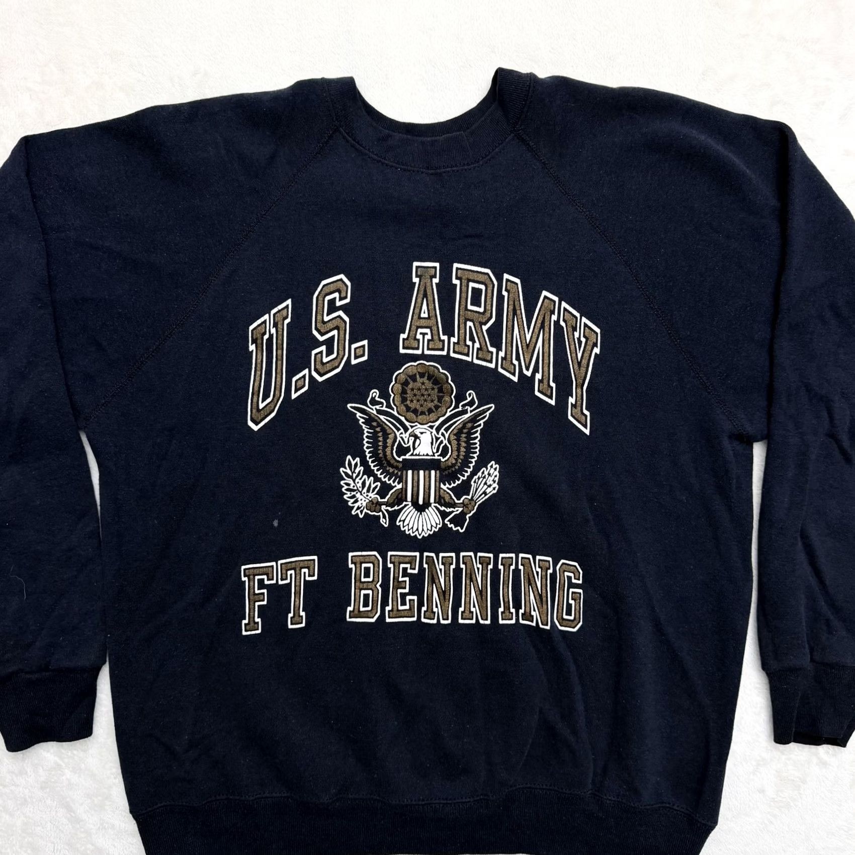 Vintage VINTAGE Artex US Army Ft Benning Sweatshirt Mens Large Blue Crewneck Fleece Size US L / EU 52-54 / 3 - 3 Thumbnail