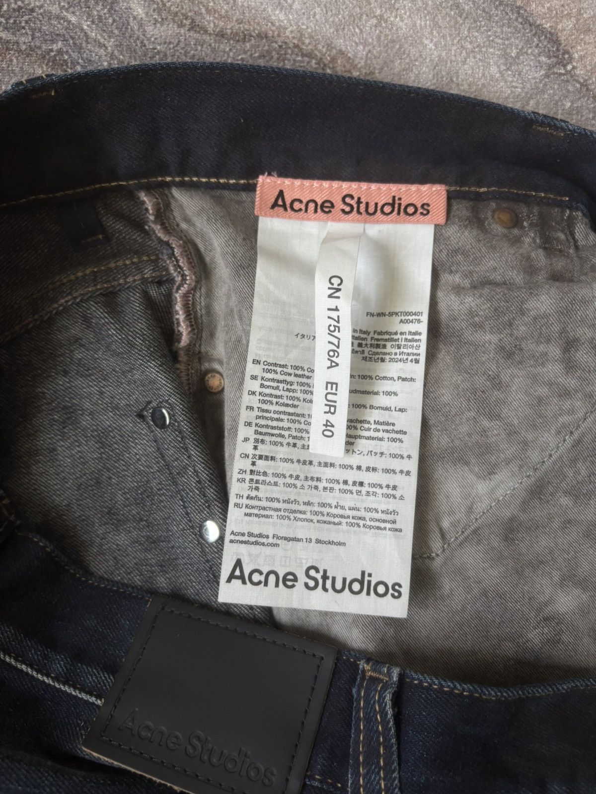 Acne Studios Acne Studios 2023 F Leather Pocket jeans Size US 34 / EU 50 - 5 Thumbnail