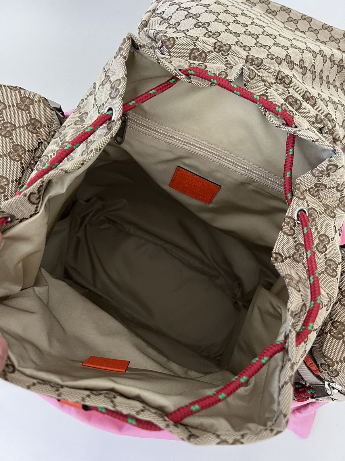 Gucci × The North Face 🔥SUPER RARE🔥GG Canvas Large Backpack Size ONE SIZE - 6 Thumbnail