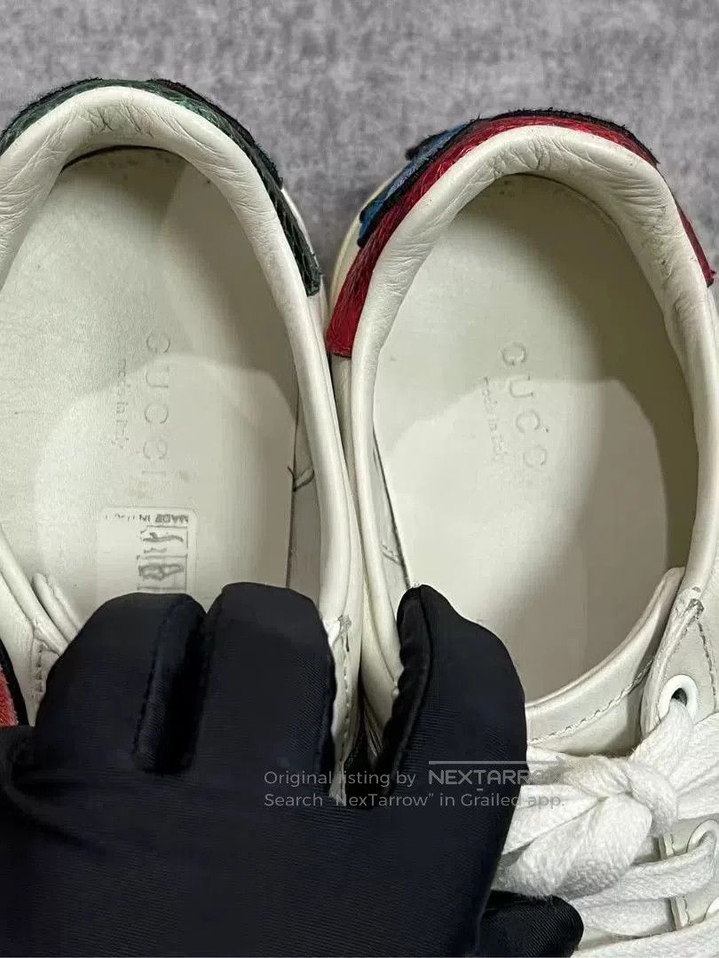 Gucci Gucci Floral White Sneakers. Size US 4.5 / IT 34.5 - 4 Thumbnail