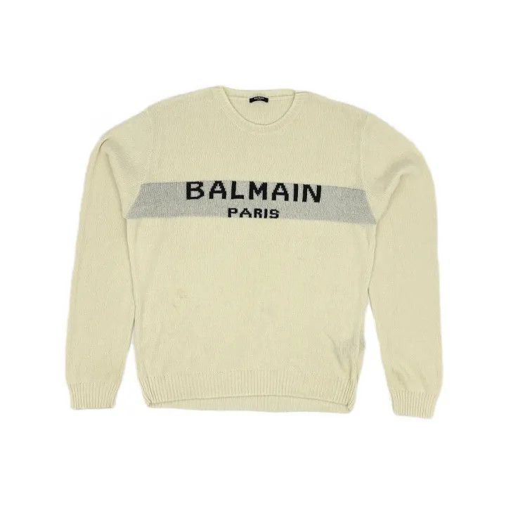 Balmain Balmain Crewneck Long Sleeve Sweatshirt 0079 Size US XXL / EU 58 / 5 - 1 Thumbnail