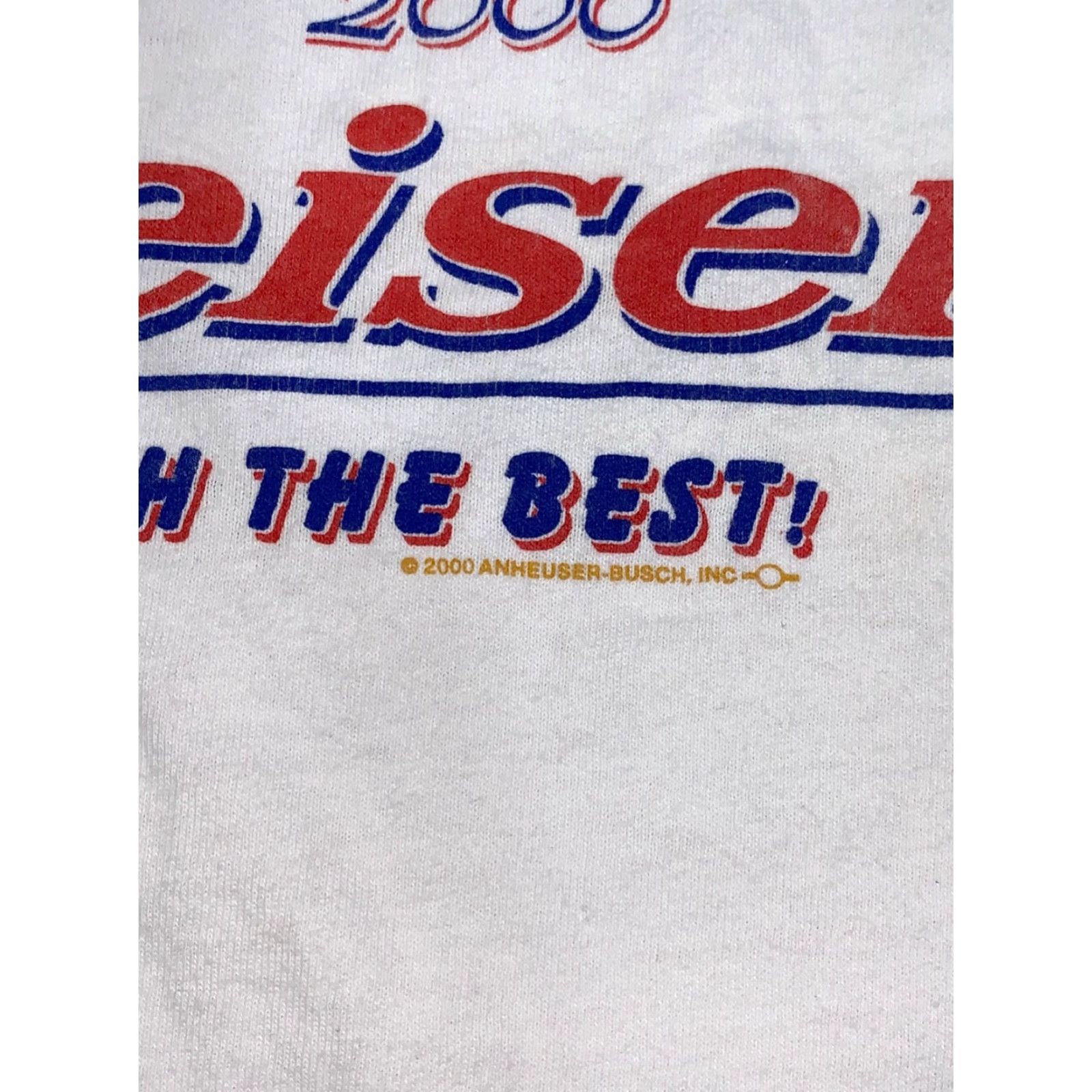 Budweiser VINTAGE Budweiser Shirt Mens XL White Crew Neck Beer Y2K Size US XL / EU 56 / 4 - 6 Thumbnail