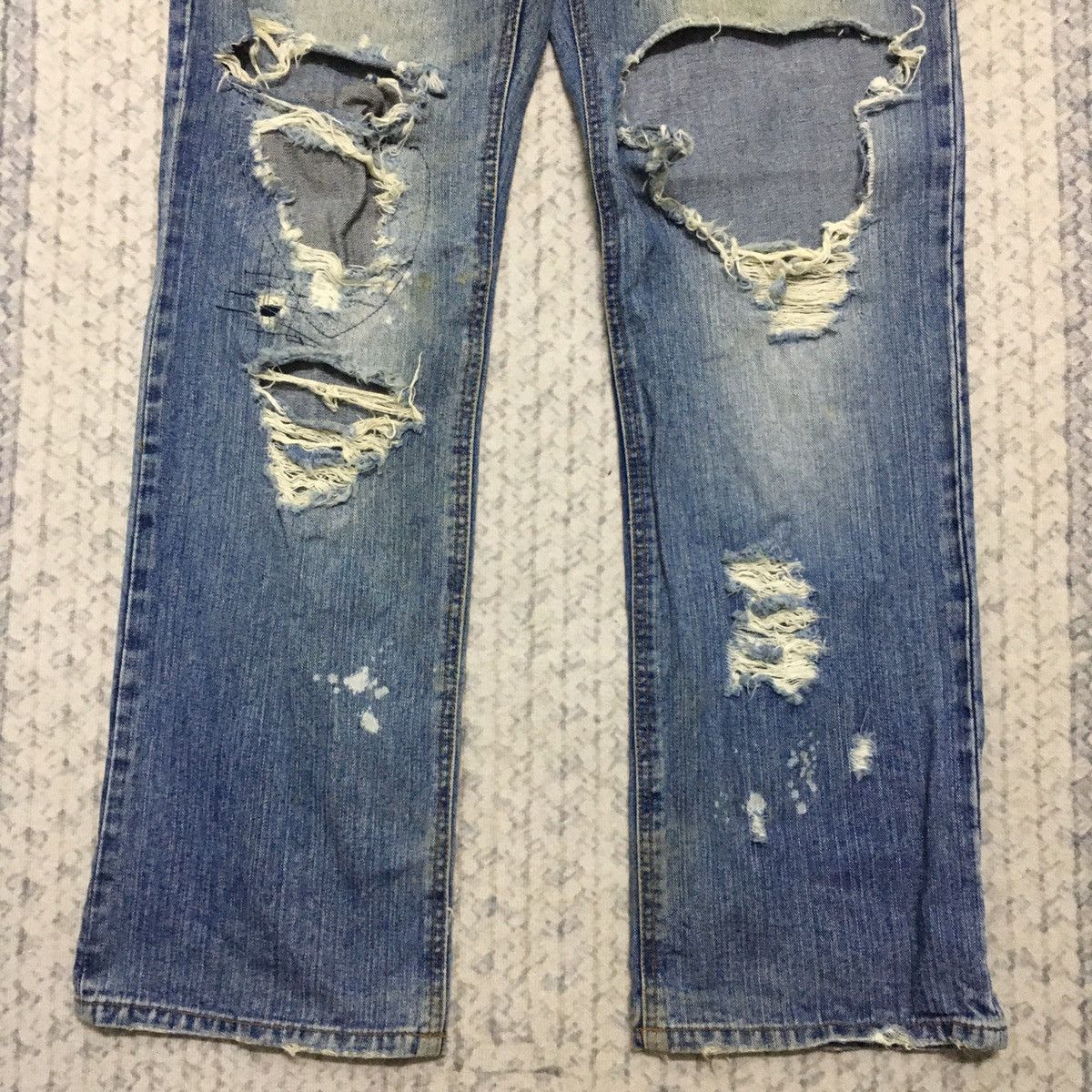 Japanese Brand Dirty & Distress Japanese Brand Punk Rock Denim Size US 31 - 3 Thumbnail