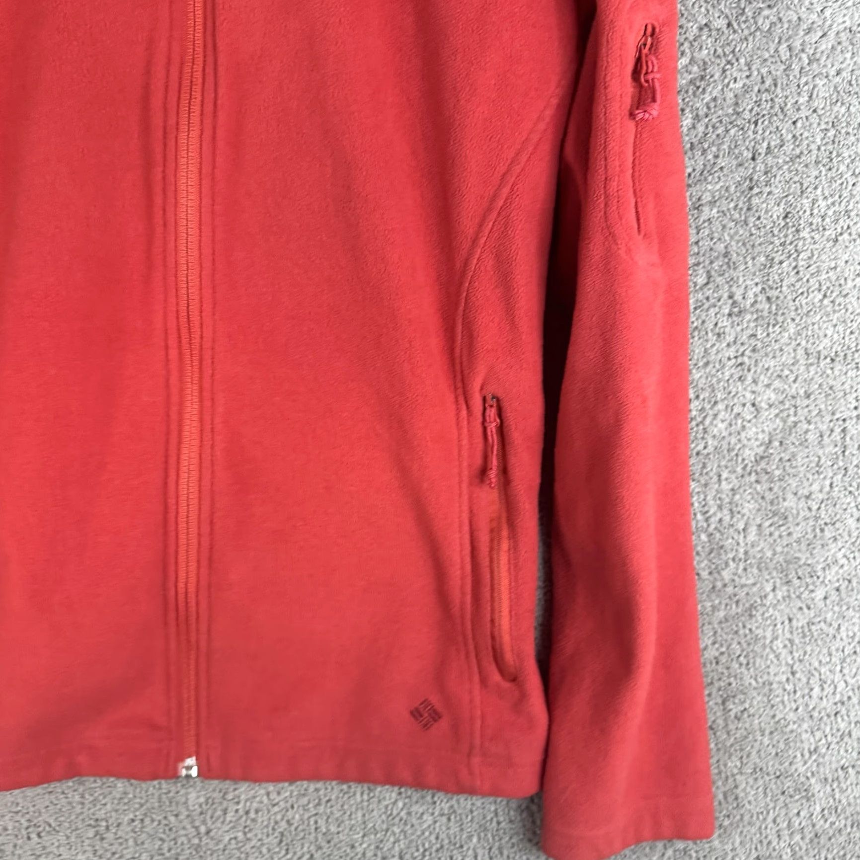 Vintage Columbia Fleece Jacket Womens Large Red Full Zip Pockets Outdoor Wear Size L / US 10 / IT 46 - 3 Thumbnail