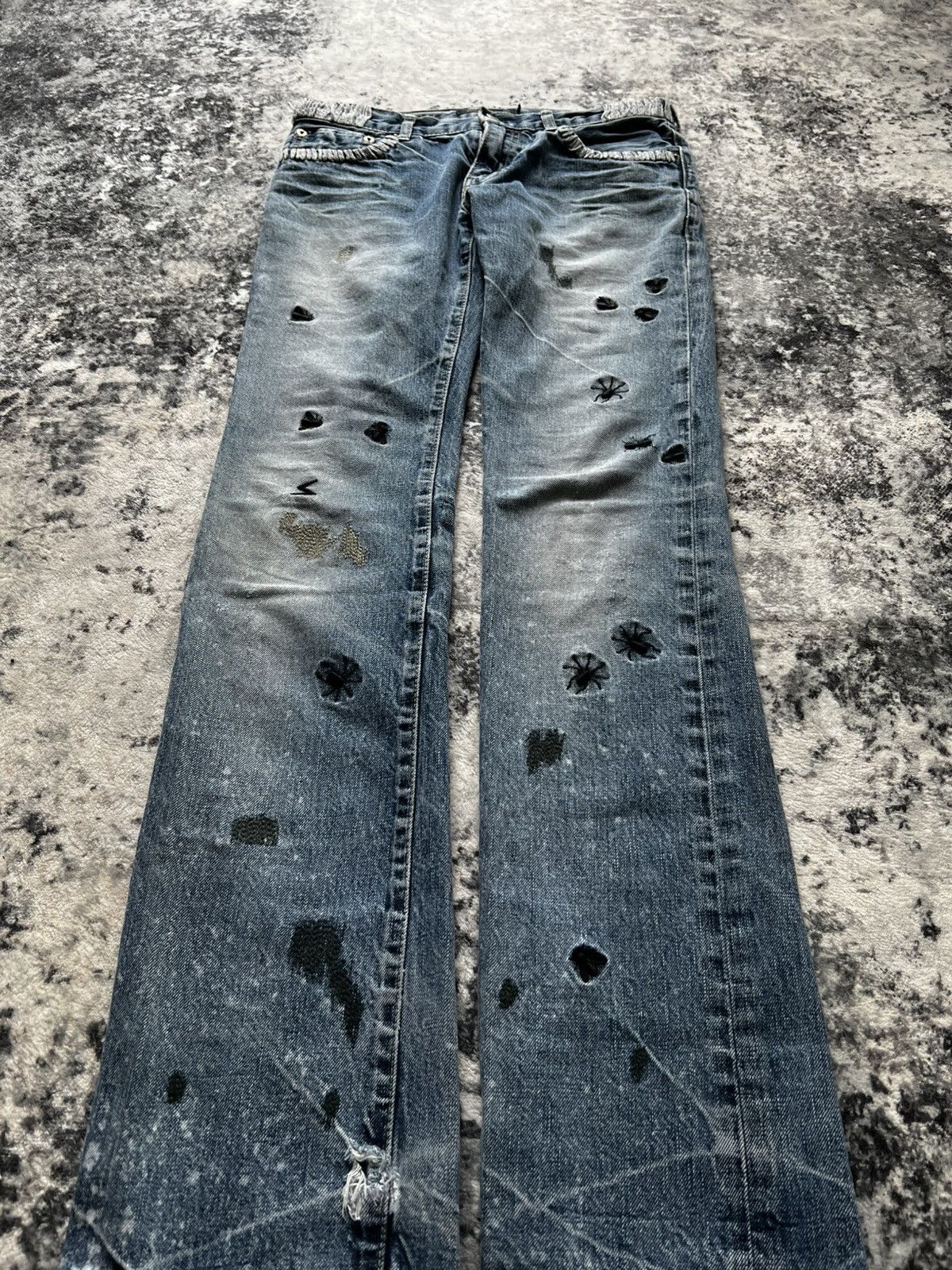 Undercover Undercover Bug Denim Size US 29 - 2 Thumbnail