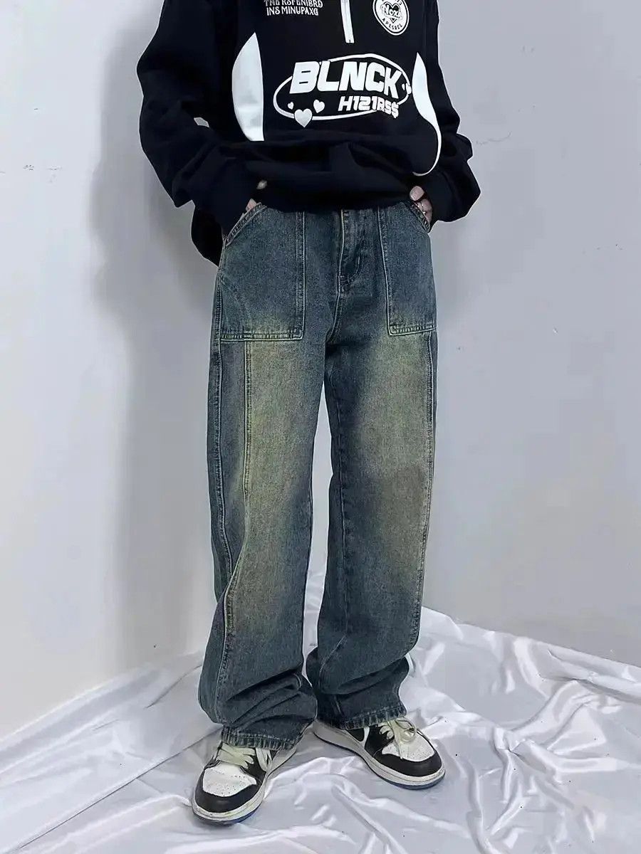 Japanese Brand Vintage Y2K washed street hip hop baggy jeans Size US 32 / EU 48 - 1 Thumbnail
