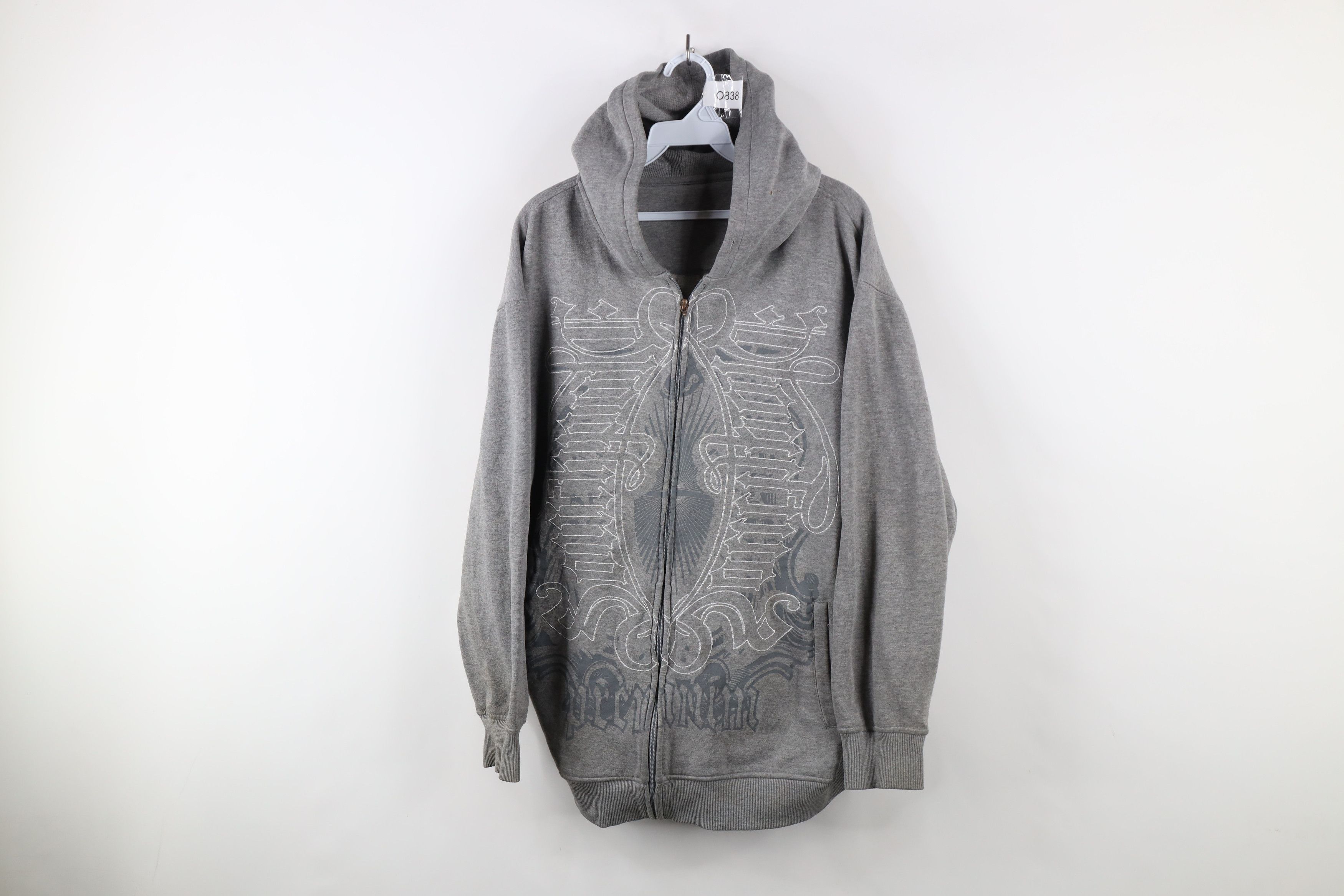 Southpole × Vintage Vintage 90s Y2K Southpole UFC MMA Full Zip Hoodie Gray Size US L / EU 52-54 / 3 - 1 Thumbnail