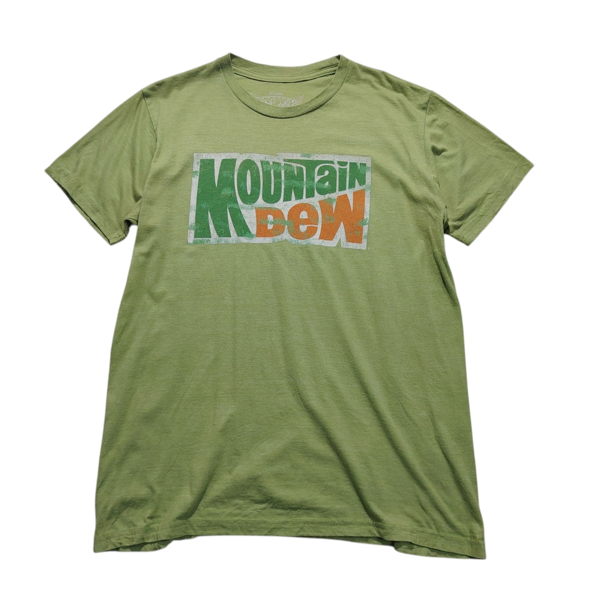 Mountain Dew Mountain Dew Lime Green Cotton Short Sleeves T-shirt Size M Size US M / EU 48-50 / 2 - 1 Thumbnail