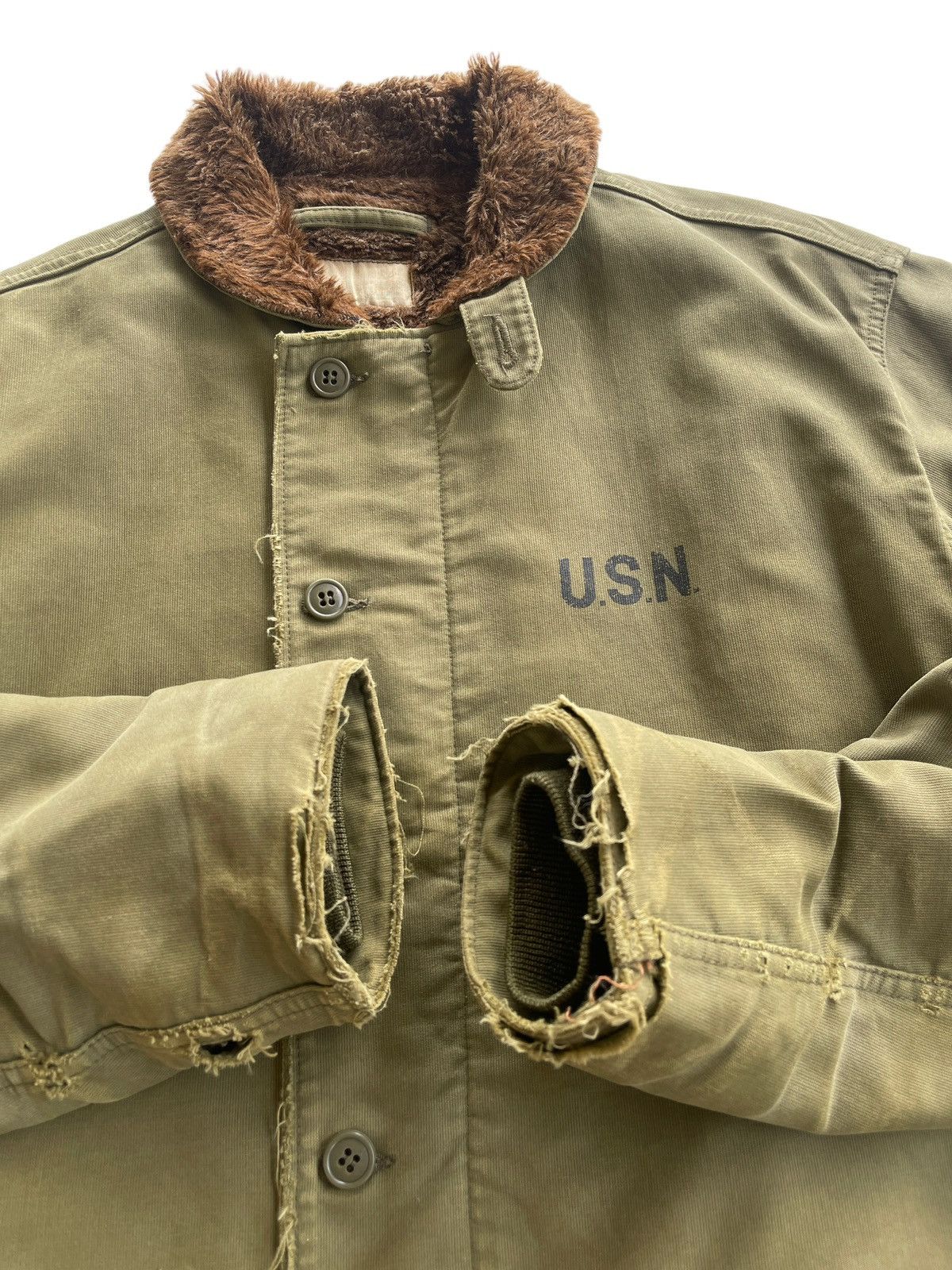 Buzz Rickson's Vintage 40s WWII USN Deck Jacket Size US L / EU 52-54 / 3 - 11 Thumbnail