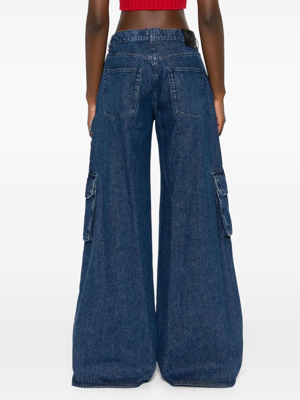 Off-White o1y1225 Cargo Denim Pant in Blue Size 26" / US 2 / IT 38 - 3 Thumbnail