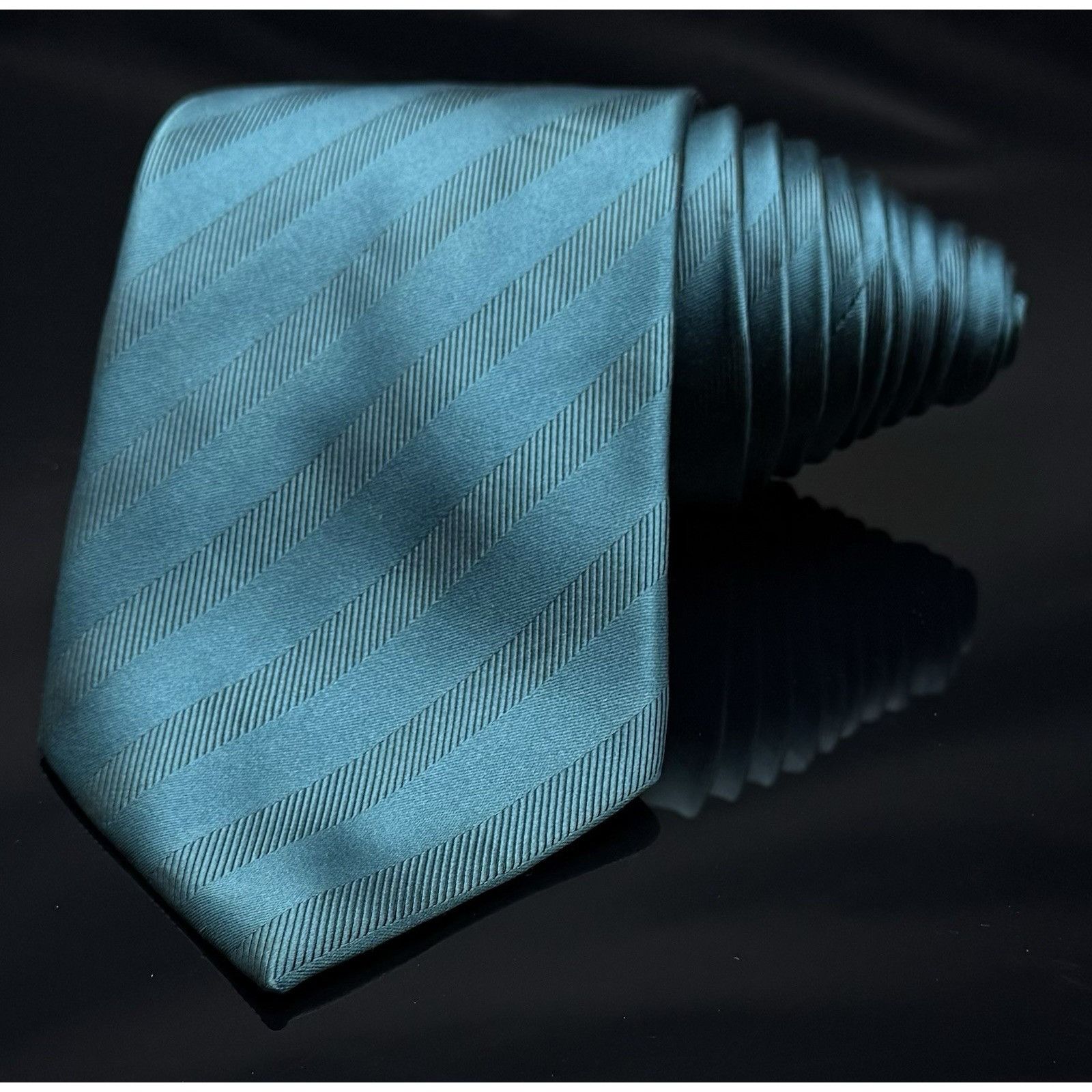 Donald Trump Donald J Trump Signature Collection Blue Striped Tie 60.5" Size ONE SIZE - 2 Thumbnail