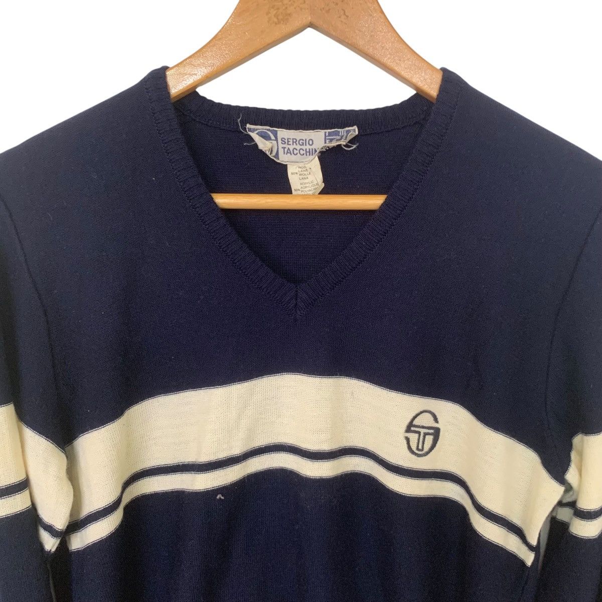Sergio Tacchini × Vintage Vintage Sergio Tacchini Jumper Sweatshirt Old Money Rare Size US XS / EU 42 / 0 - 2 Thumbnail