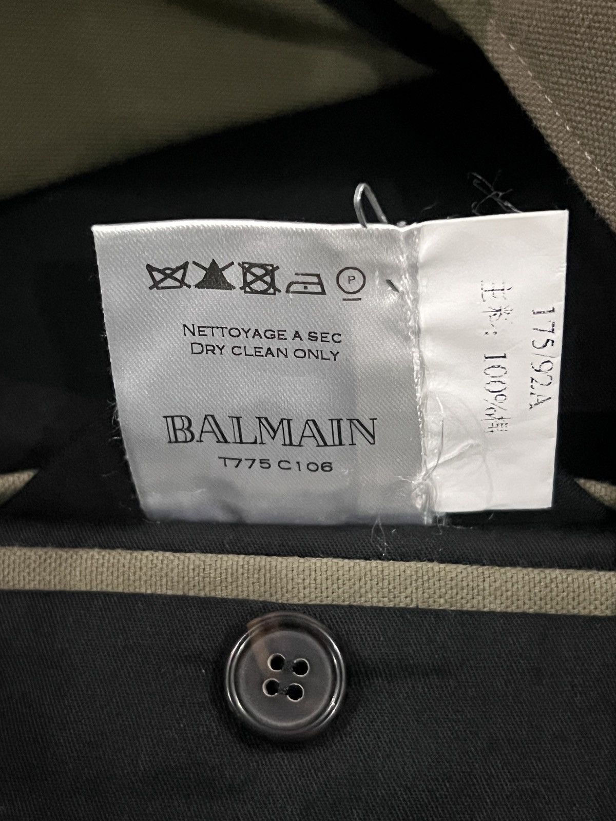 Balmain Balmain by Olivier Rousteing SS13 Four Pocket Asymmetric Mil Size US M / EU 48-50 / 2 - 10 Thumbnail