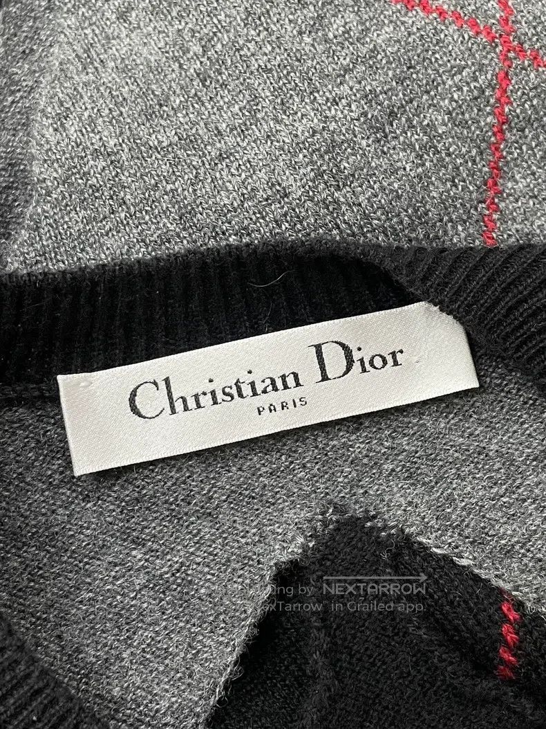 Dior Dior 25 Early Spring Black and Gray Hollow Diamond Plaid C Size S / US 4 / IT 40 - 3 Thumbnail