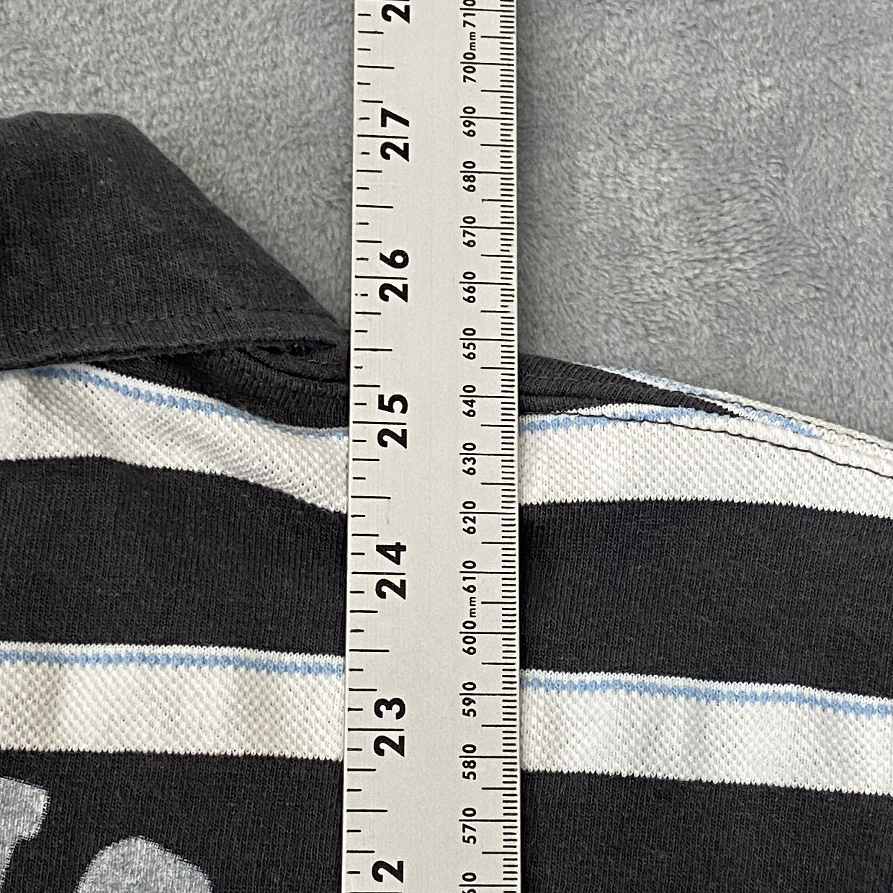 Disney × Vintage MICKEY MOUSE Since 1928 Polo Large Striped Short Sleeve Size US L / EU 52-54 / 3 - 11 Thumbnail