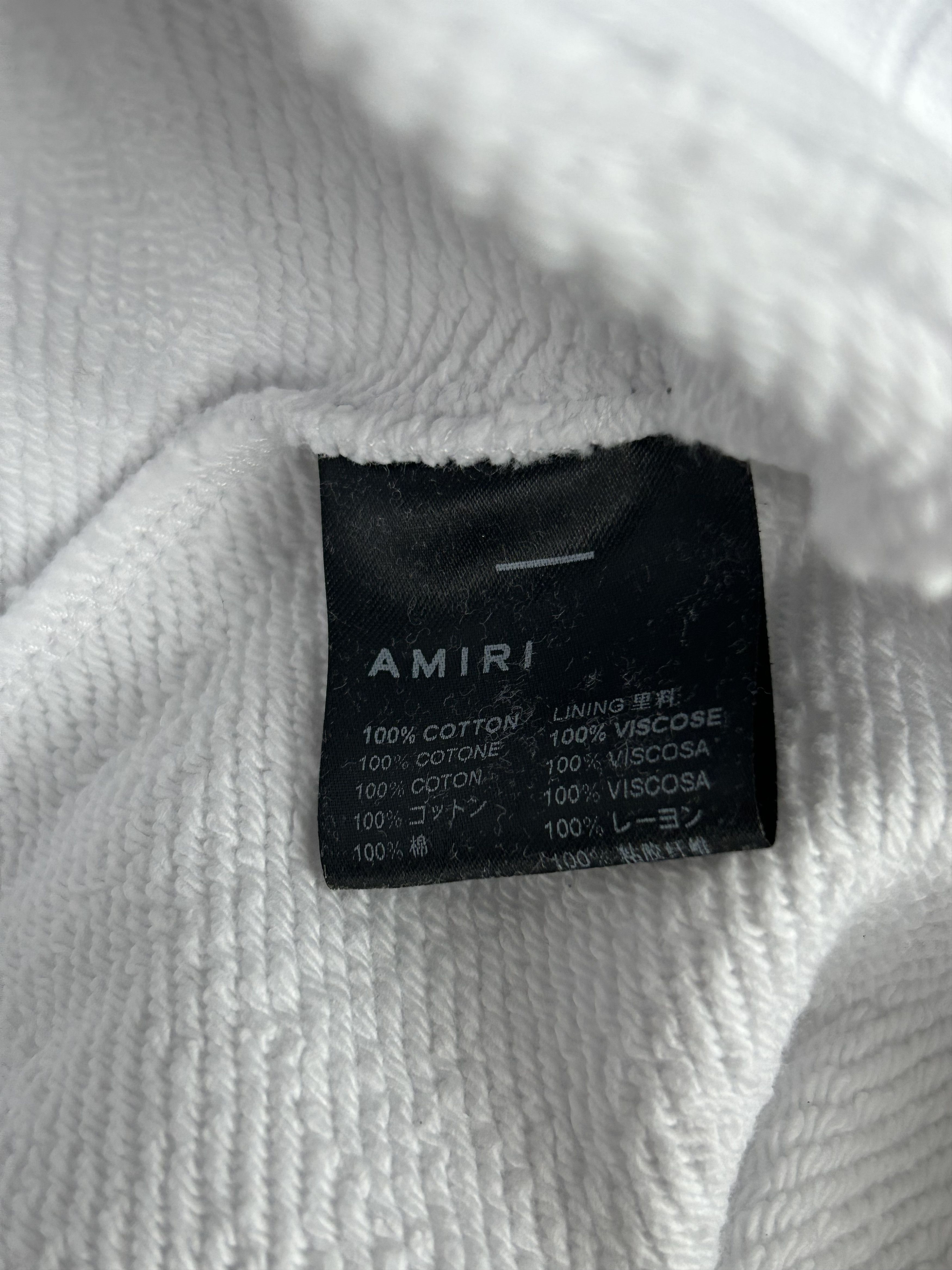 Amiri Amiri White Floral Logo Hoodie Size US XXL / EU 58 / 5 - 4 Thumbnail