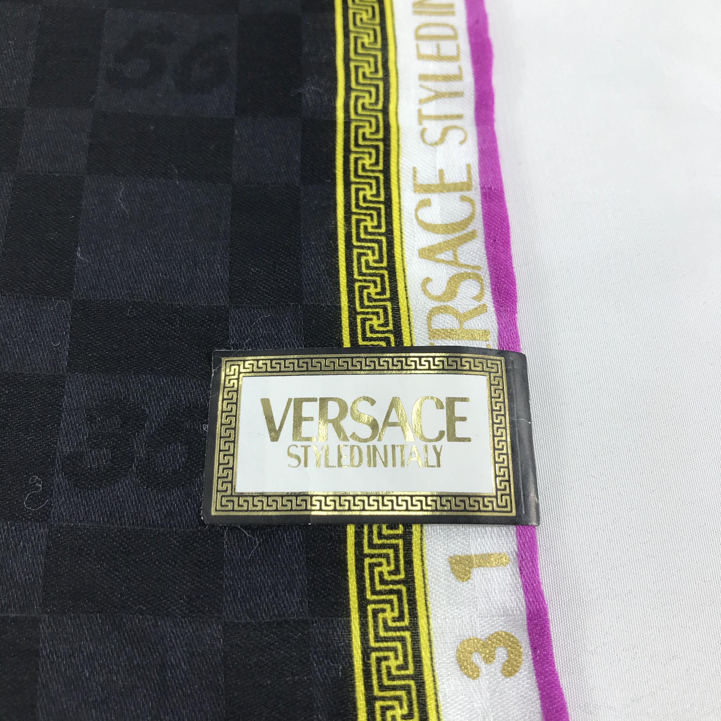 Versace Versace Numbers Handkerchief Neckerchief Bandana H636 Size ONE SIZE - 6 Thumbnail