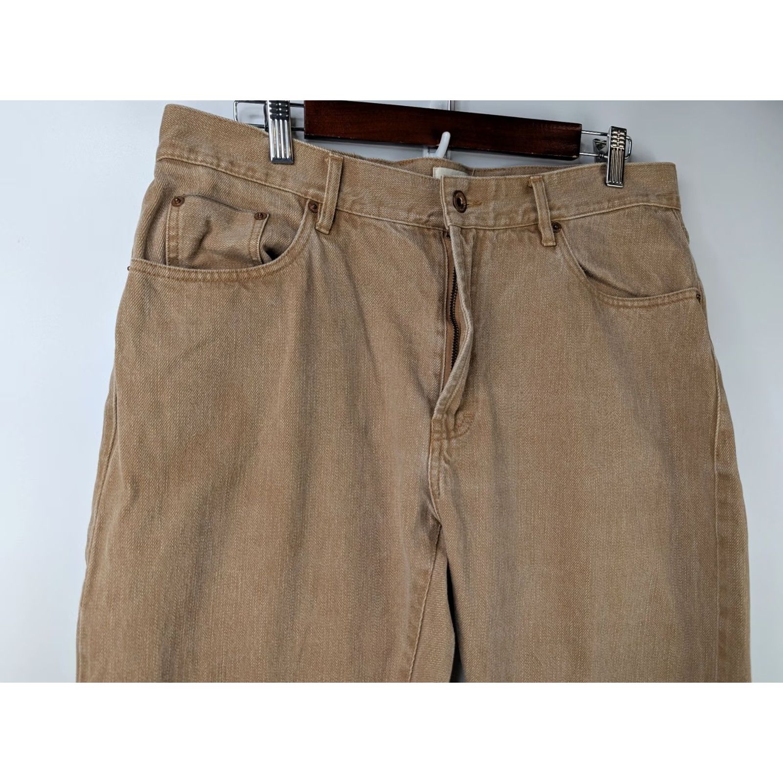 Taylor Stitch Taylor Stitch Jeans Slim Sand Tan Selvedge Denim Mens 34 Brown Cotton 5-Pocket Design Straight Mid Rise Vintage No Size US 34 / EU 50 - 3 Thumbnail