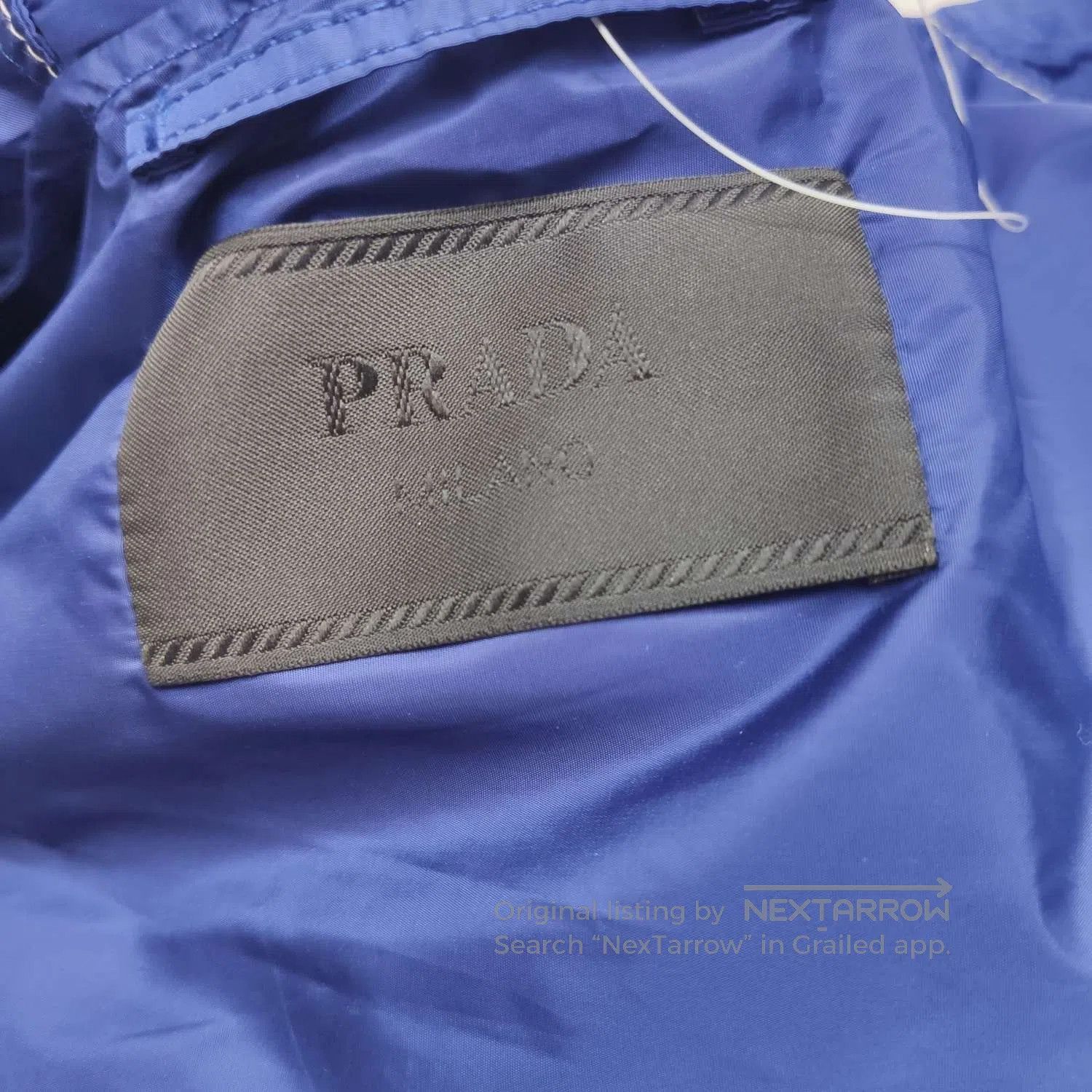 Prada Prada Blue Hooded Jacket with Triangle Logo. Size US M / EU 48-50 / 2 - 2 Thumbnail