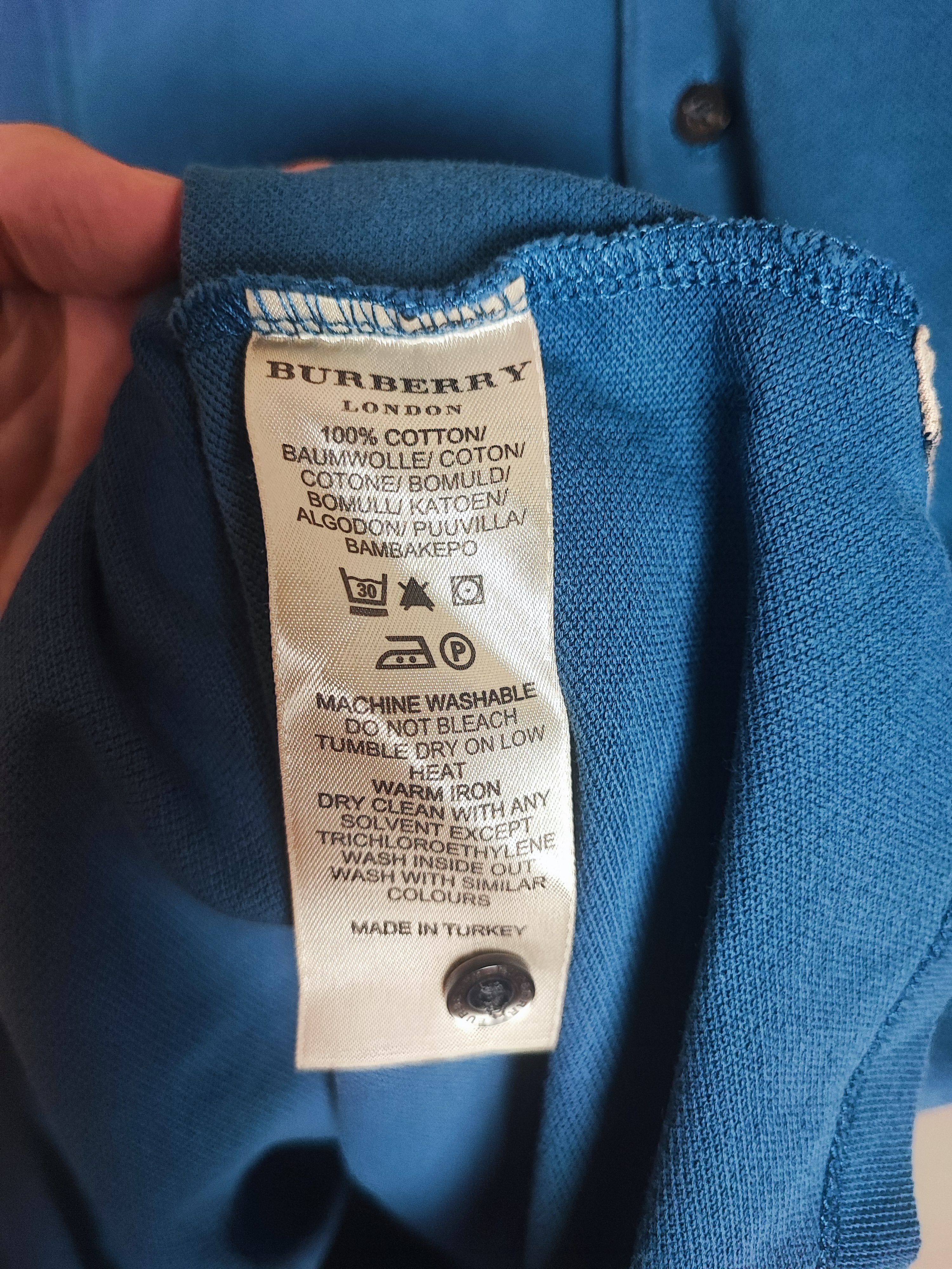 Burberry 🔥 Burberry Polo S Blue very rare🔥 Size US S / EU 44-46 / 1 - 8 Thumbnail