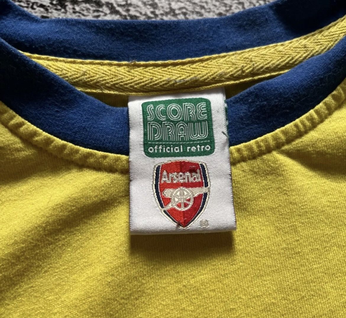 Vintage Score Draw Arsenal FC Jersey 1971 Cup Version Merchandise Size US M / EU 48-50 / 2 - 6 Thumbnail
