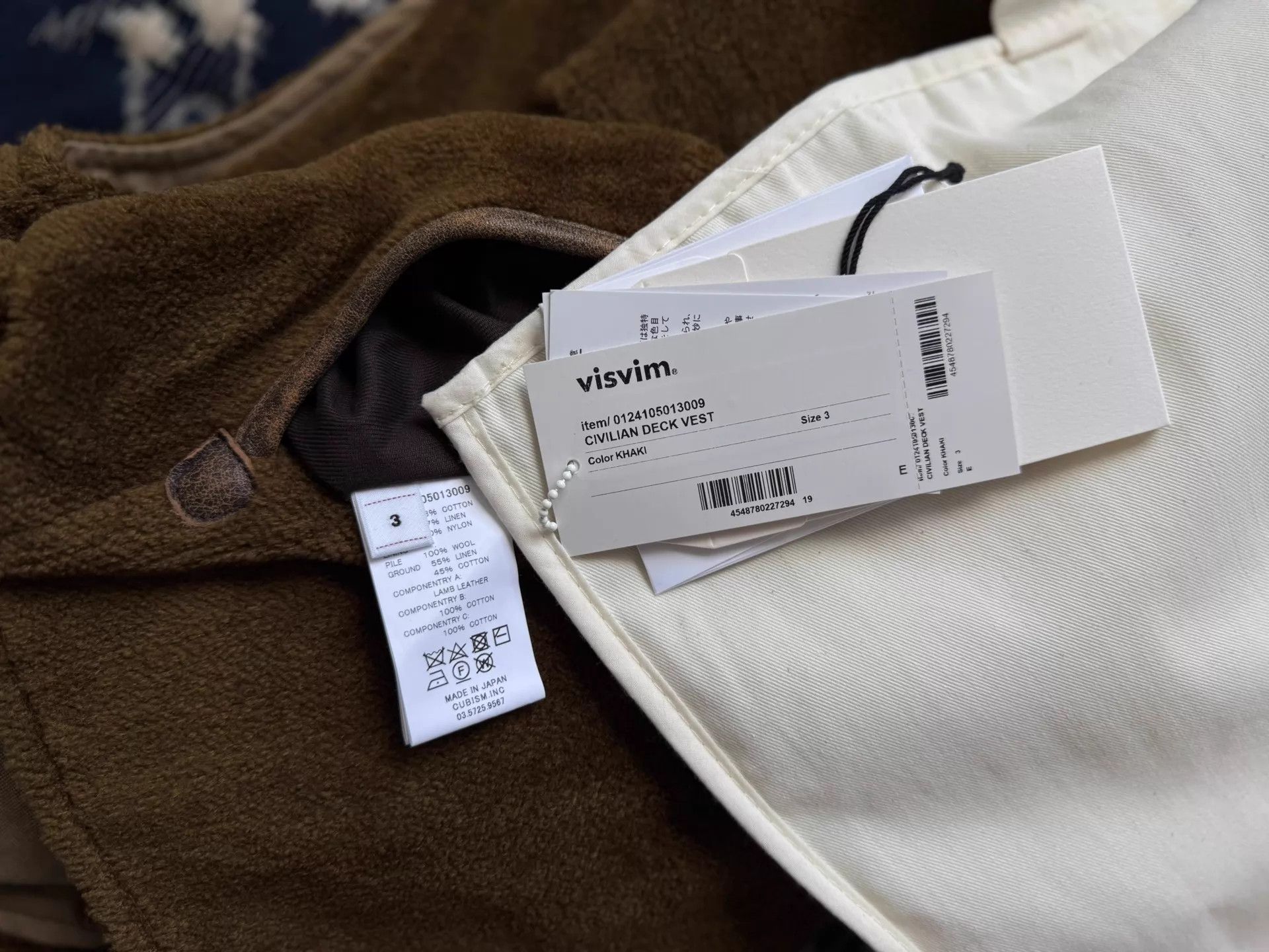 Visvim VISVIM 24SS CIVILIAN VEST Washed Leather Khaki Size 3 Size US L / EU 52-54 / 3 - 9 Thumbnail