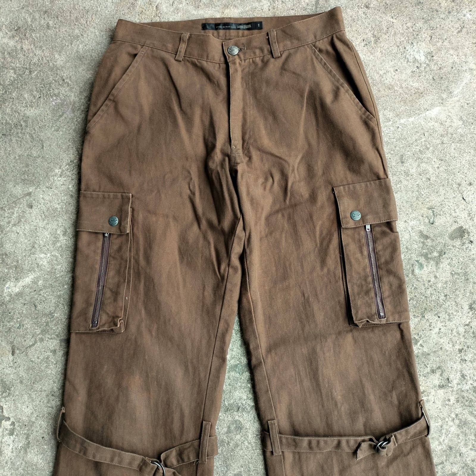 Japanese Brand × Schlussel × Tete Homme Schlussel Japanese bondage cargo harringbone pants Size US 30 / EU 46 - 3 Thumbnail