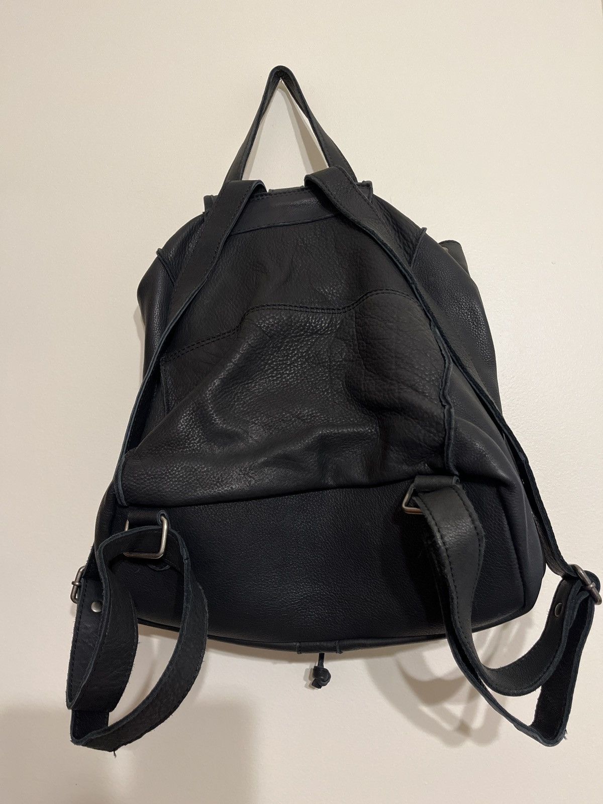 Designer Small Black Leather Backpack Excellent Condition Size ONE SIZE - 2 Thumbnail