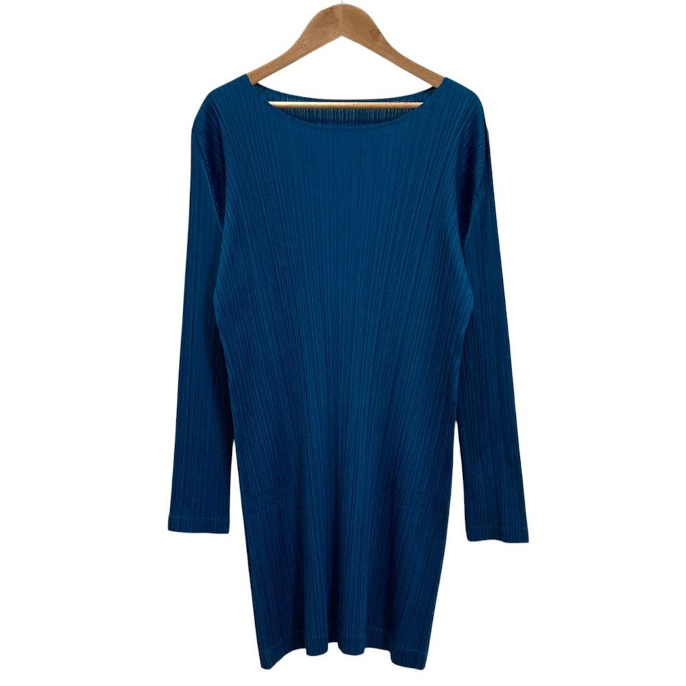 Issey Miyake Issey Miyake Pleats Please Issey Miyake Pleated Long Sleeve Dress Textile Dresses PP71-JT123 DUTY FREE for USA Size ONE SIZE - 1 Thumbnail