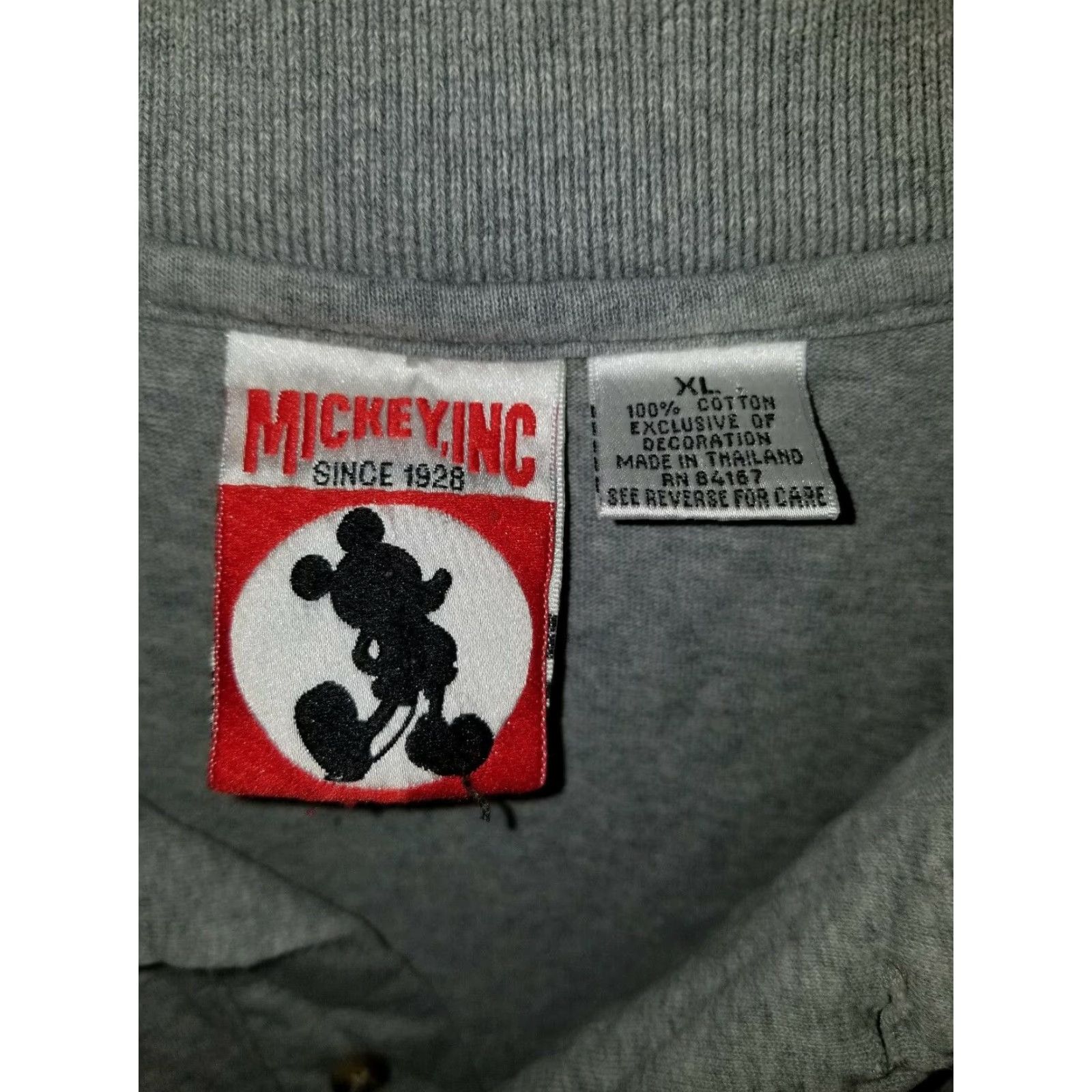 Disney VINTAGE Disney Mickey Inc. 25 Years Walt Disney World Polo Shirt Adult XL Gray Embroidered 25 Years Walt Disney World Mens Polo Size US XL / EU 56 / 4 - 3 Thumbnail