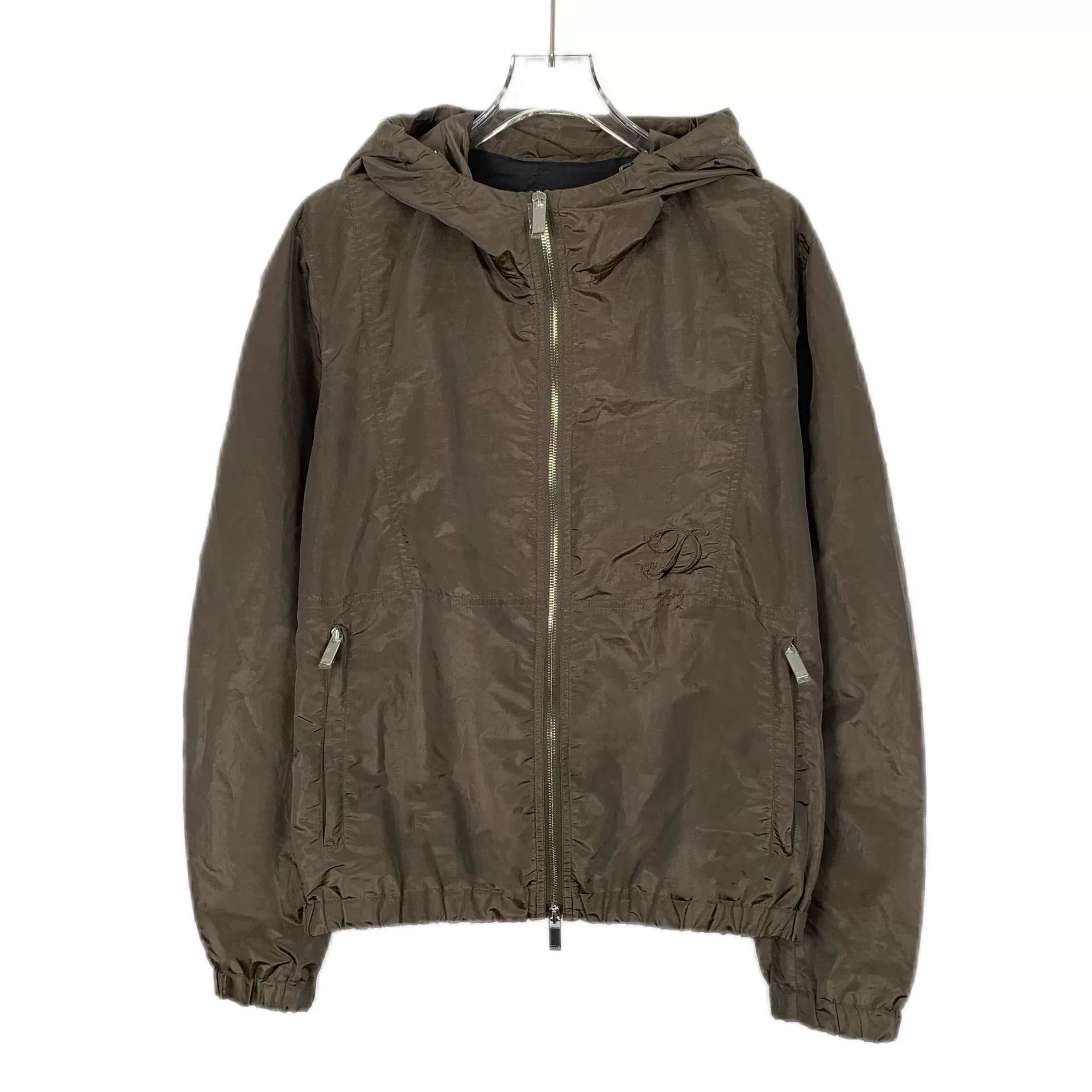 Dior Dior Brown Logo Embroidered Hooded Jacket Size US M / EU 48-50 / 2 - 1 Thumbnail