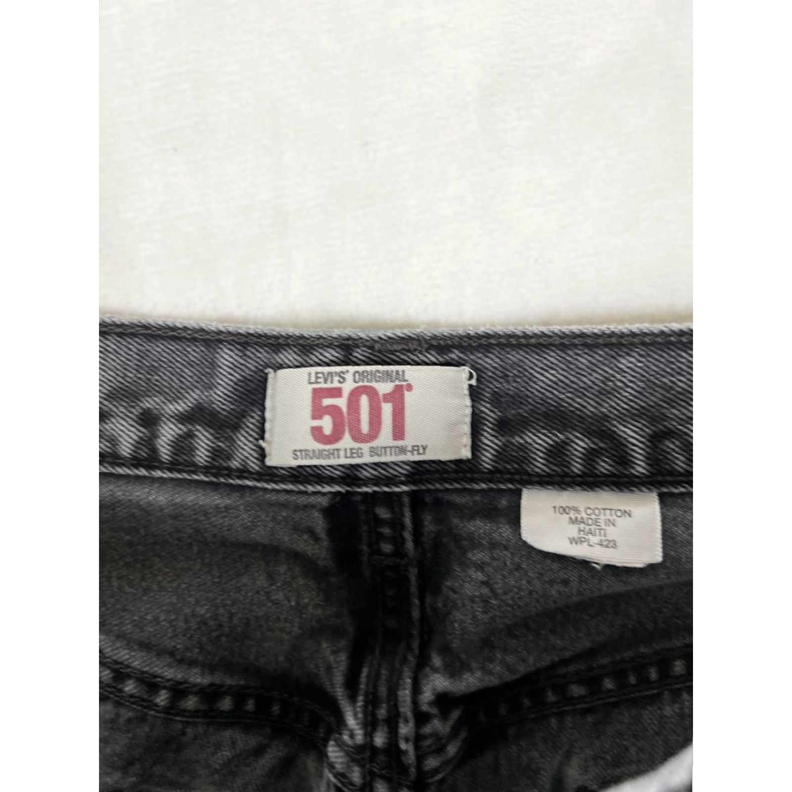 Levi's Levi’s 501 Jeans Size 38x30 Gray Vintage 90s Grunge Denim Straight Regular Men 5-Pocket Distressed USA Size US 38 / EU 54 - 7 Thumbnail