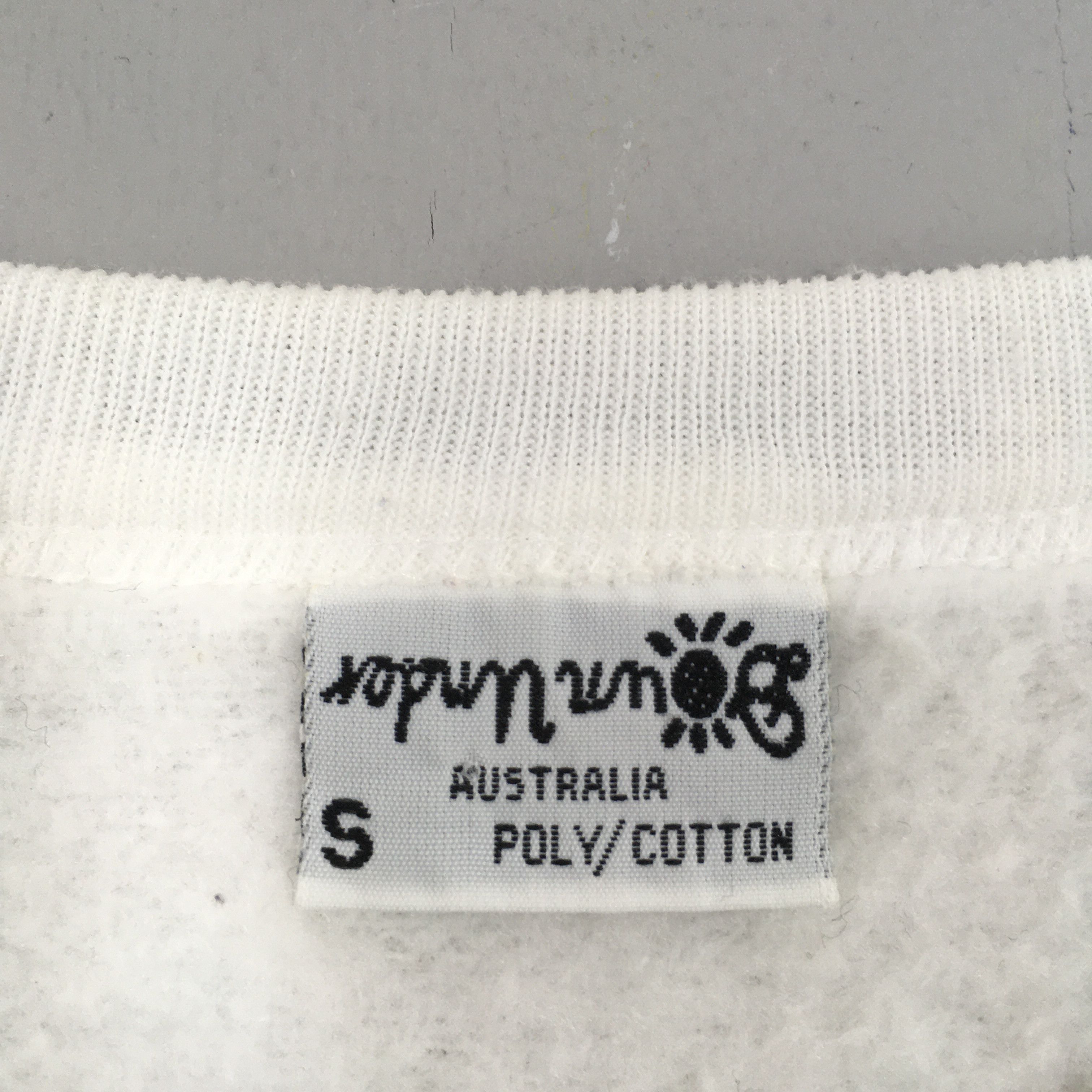 Vintage Vintage 80s Down Under Australia White Sweatshirt Small Size US S / EU 44-46 / 1 - 8 Thumbnail