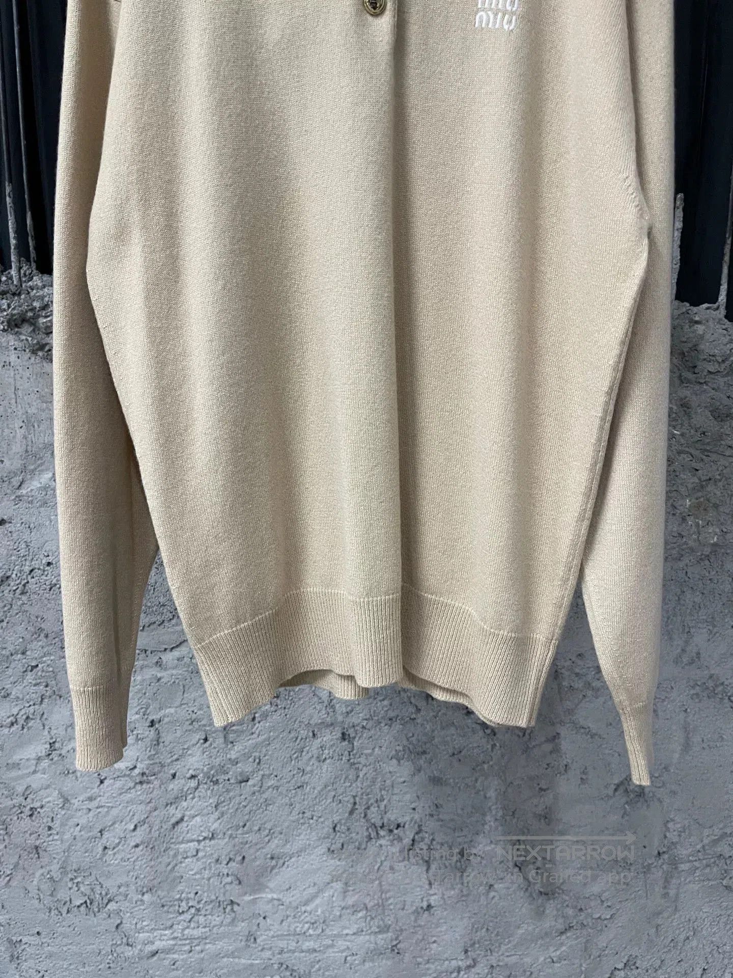 Miu Miu miumiu cashmere knit polo long sleeve. Size S / US 4 / IT 40 - 4 Thumbnail