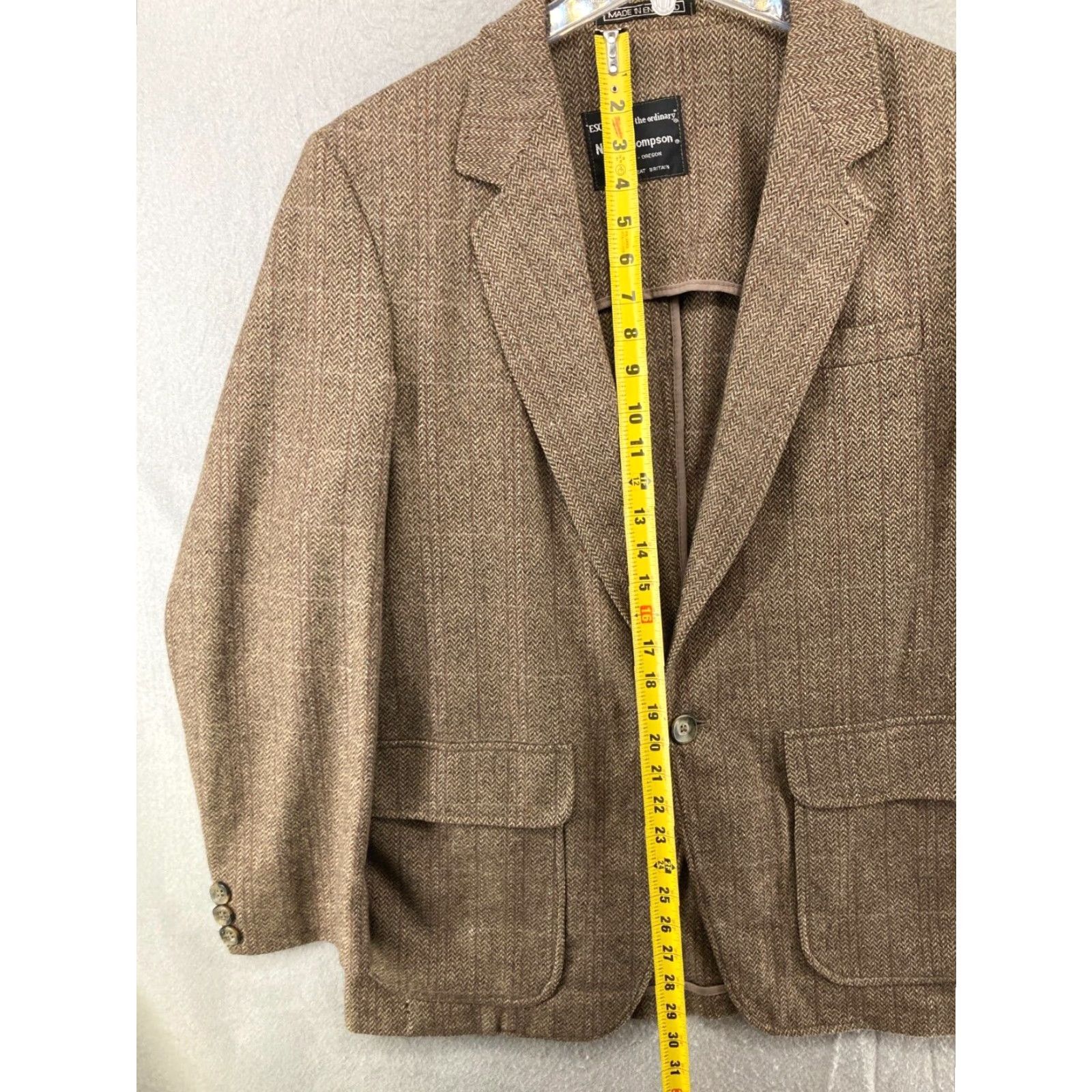 Jim Thompson Vintage Norm Thompson Sports Coat Mens 42R Tweed Size US XS / EU 42 / 0 - 3 Thumbnail