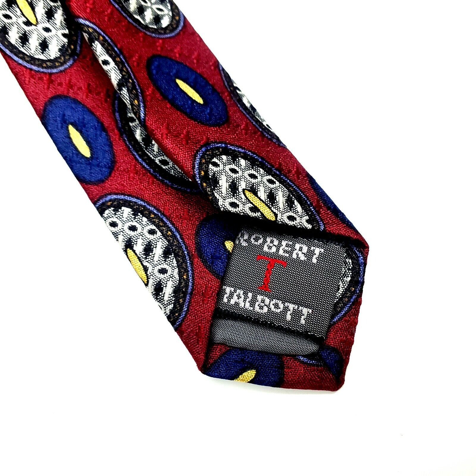 Robert Talbott Robert Talbot Nordstrom Silk Tie Red Print Classic Geometric Size ONE SIZE - 4 Thumbnail