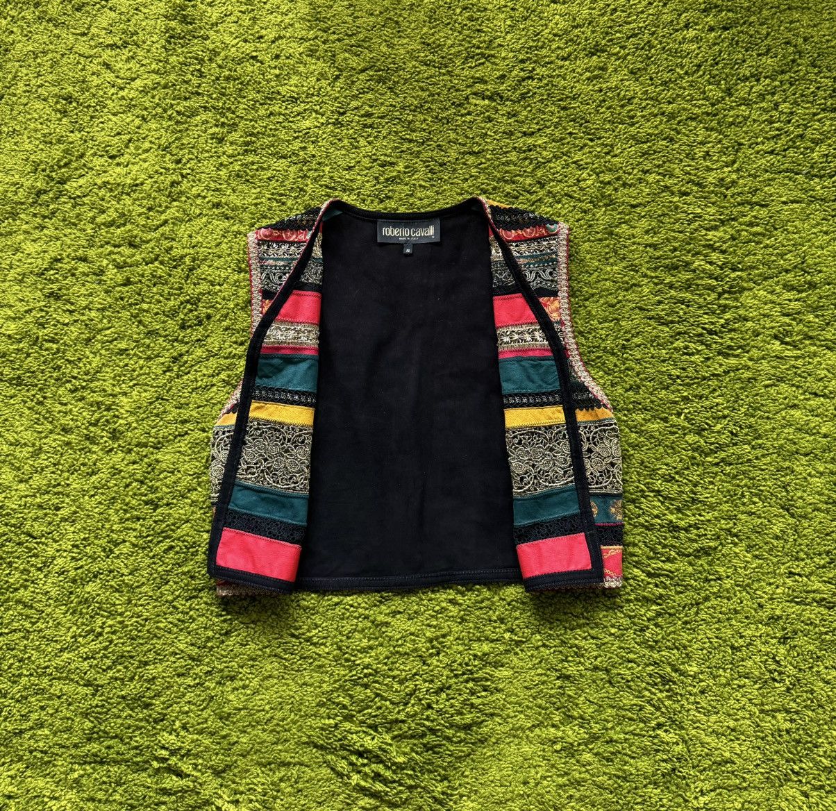 Just Cavalli × Roberto Cavalli × Vintage Roberto Cavalli 90s archive vintage coloured leather vest Size US S / EU 44-46 / 1 - 2 Thumbnail