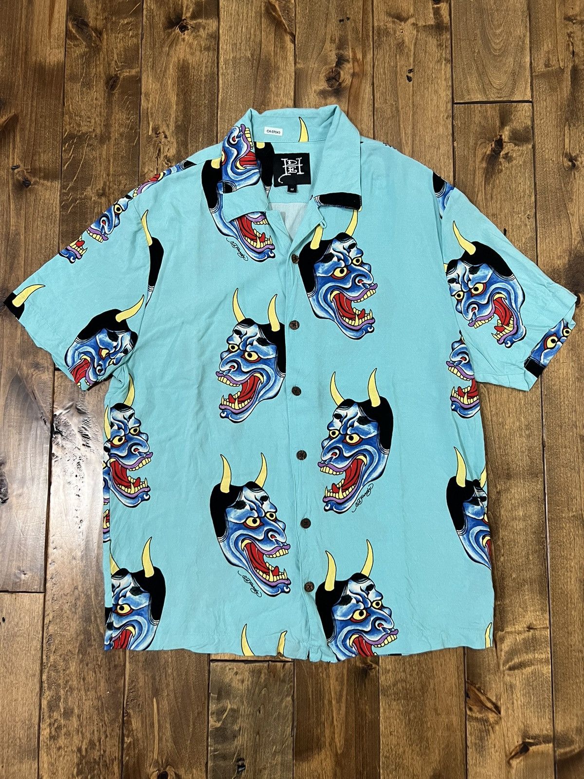 Ed Hardy Vintage Ed Hardy Short sleeve button up shirt Size US M / EU 48-50 / 2 - 2 Thumbnail
