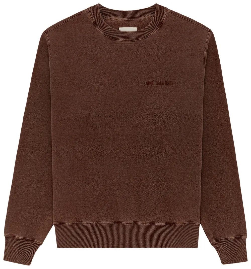 Aime Leon Dore o1mle0526 Garment Dyed Uniform Crewneck Sweatshirt in Brown Size US XXL / EU 58 / 5 - 1 Preview
