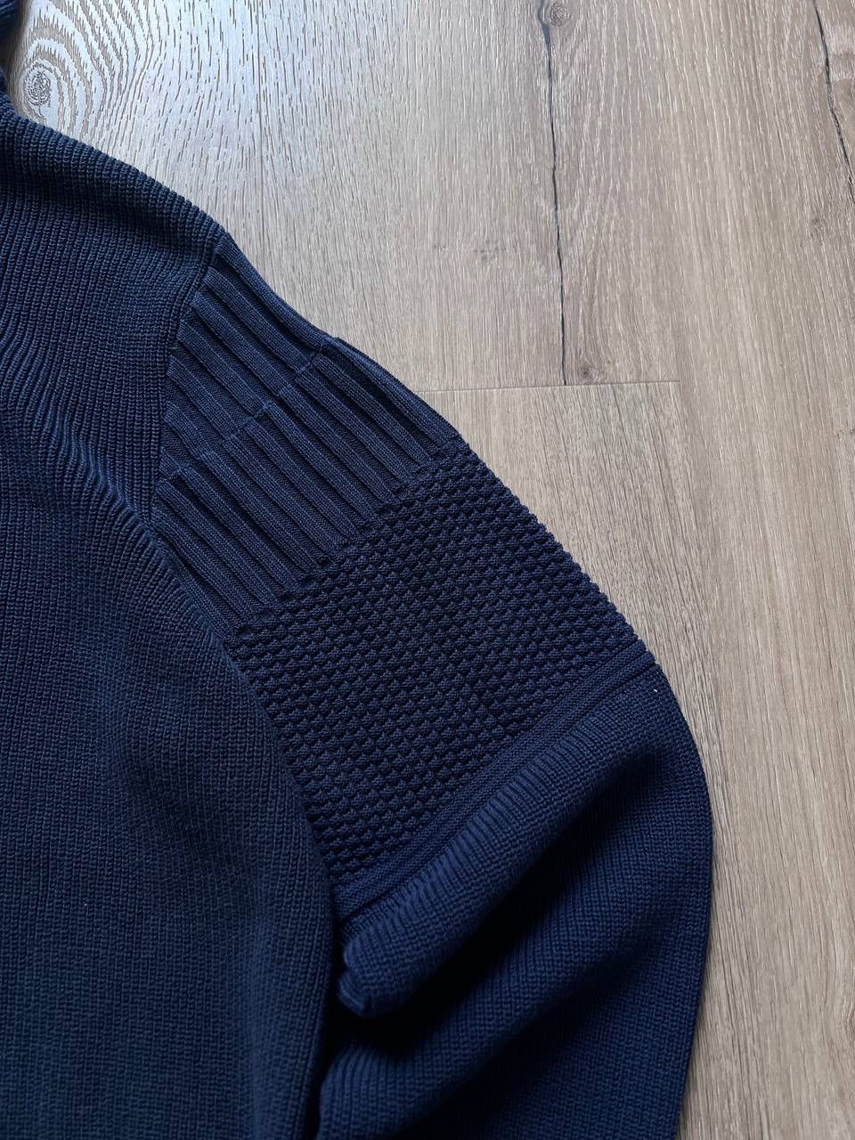 Maison Margiela Maison Margiela Cotton Knit Hoodie Navy Size S Size US S / EU 44-46 / 1 - 4 Thumbnail