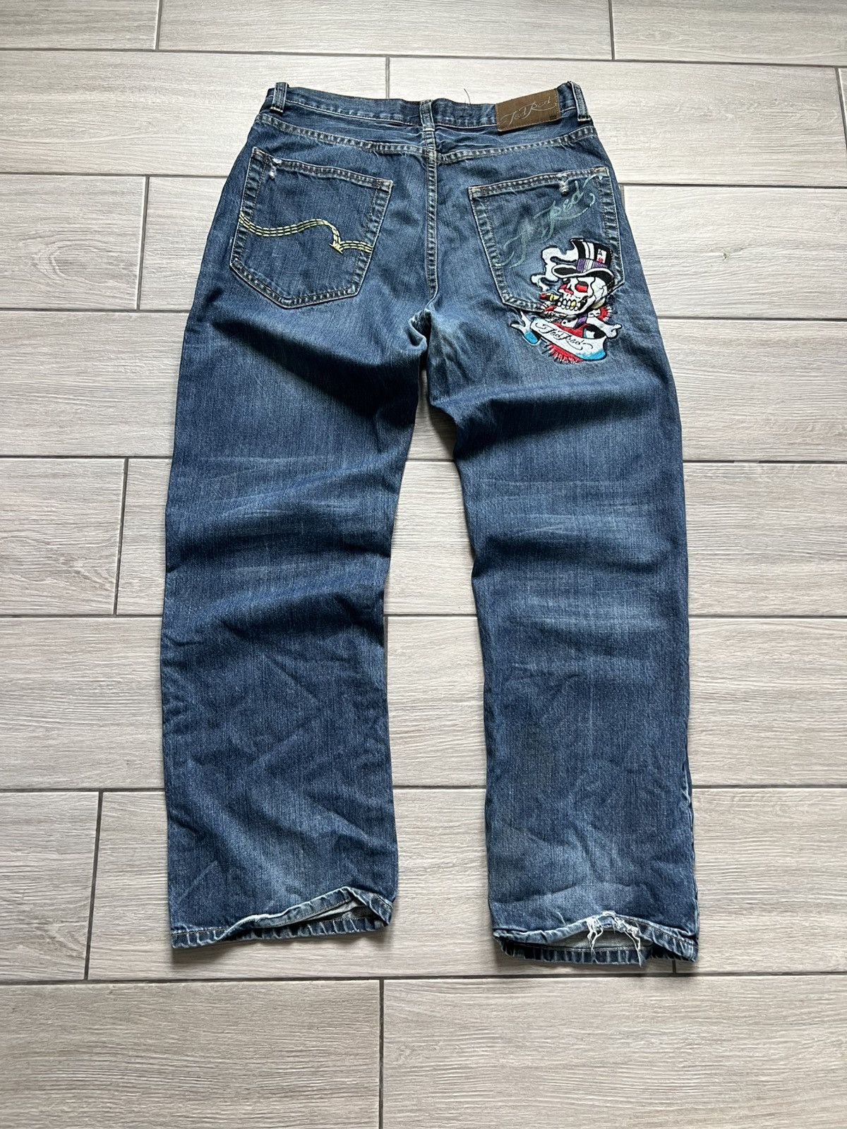 Ed Hardy Vintage Style Ed Hardy Jeans by Christian Audigier Pants Size US 34 / EU 50 - 2 Thumbnail
