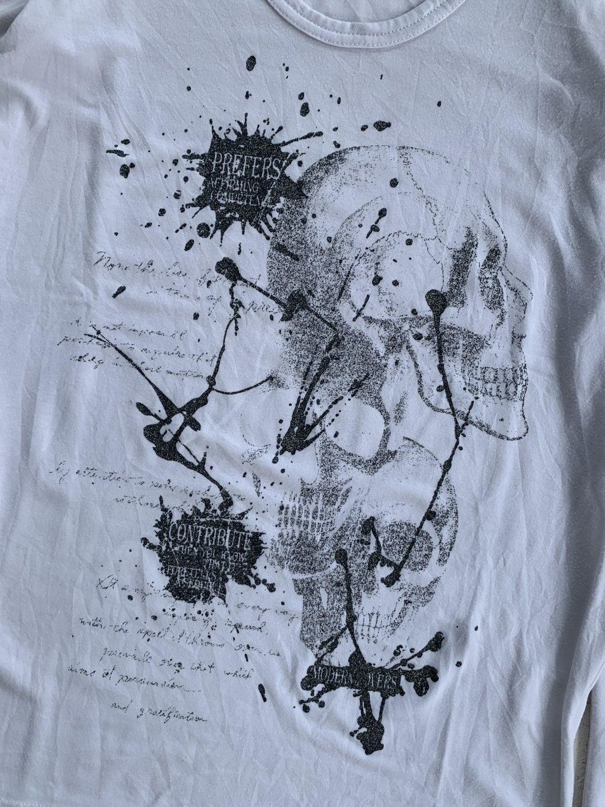 Japanese Brand 2000’s Japanese archive poem Skull ifsixwasnine lgb style Size US L / EU 52-54 / 3 - 7 Thumbnail
