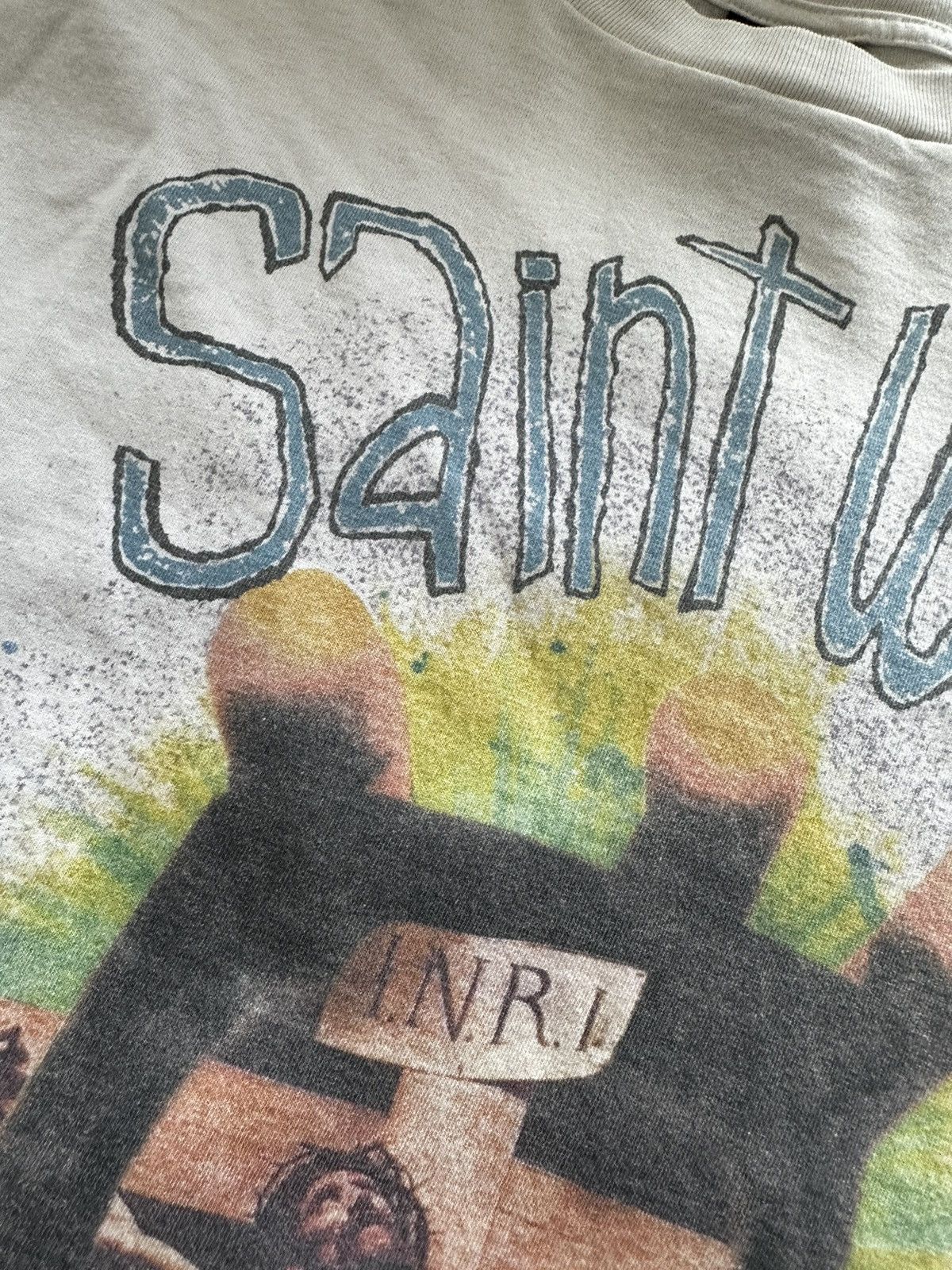 Saint Michael Saint Michael’s SAINT WAR T Shirt Size US XL / EU 56 / 4 - 3 Thumbnail