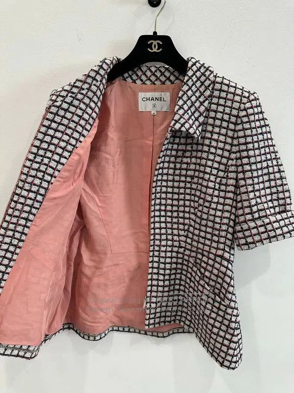 Chanel CHANEL Women's White Cashmere Jacket Size L . Size L / US 10 / IT 46 - 2 Thumbnail
