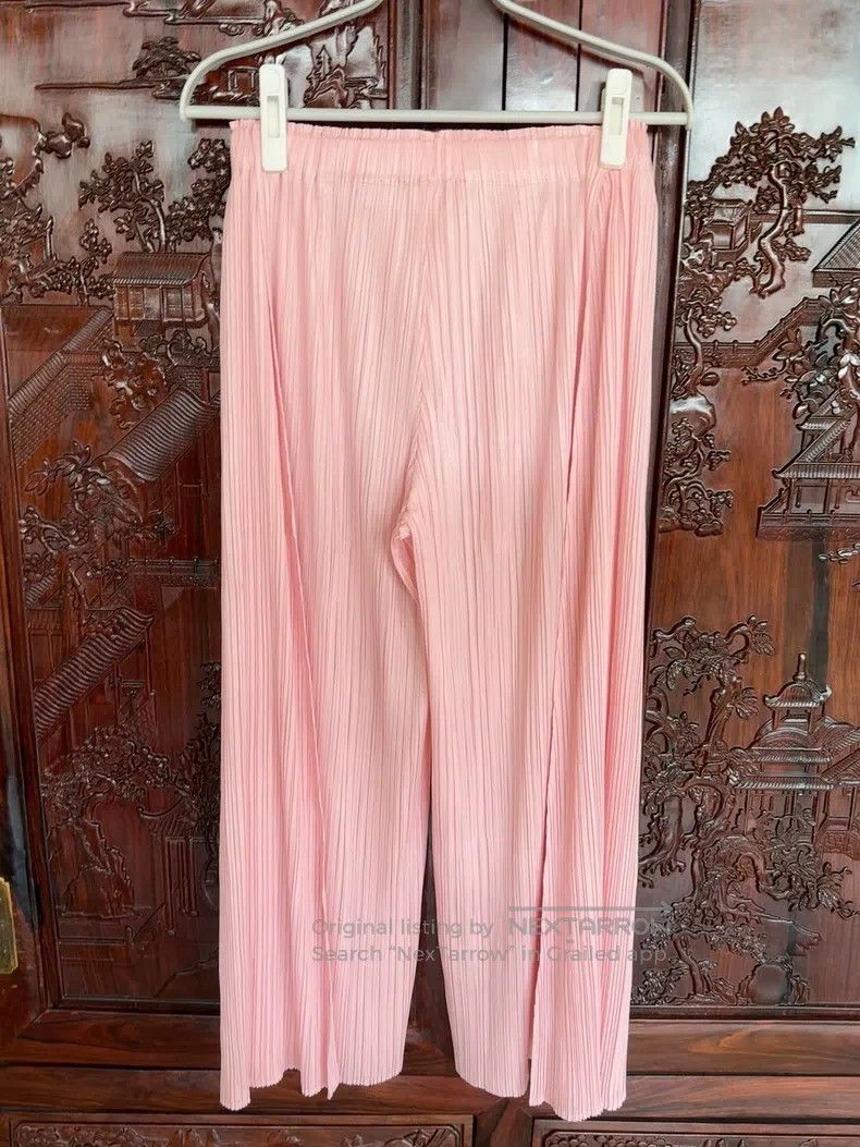 Issey Miyake Issey Miyake Cherry Blossom Pink Pants Size 26" / US 2 / IT 38 - 2 Thumbnail