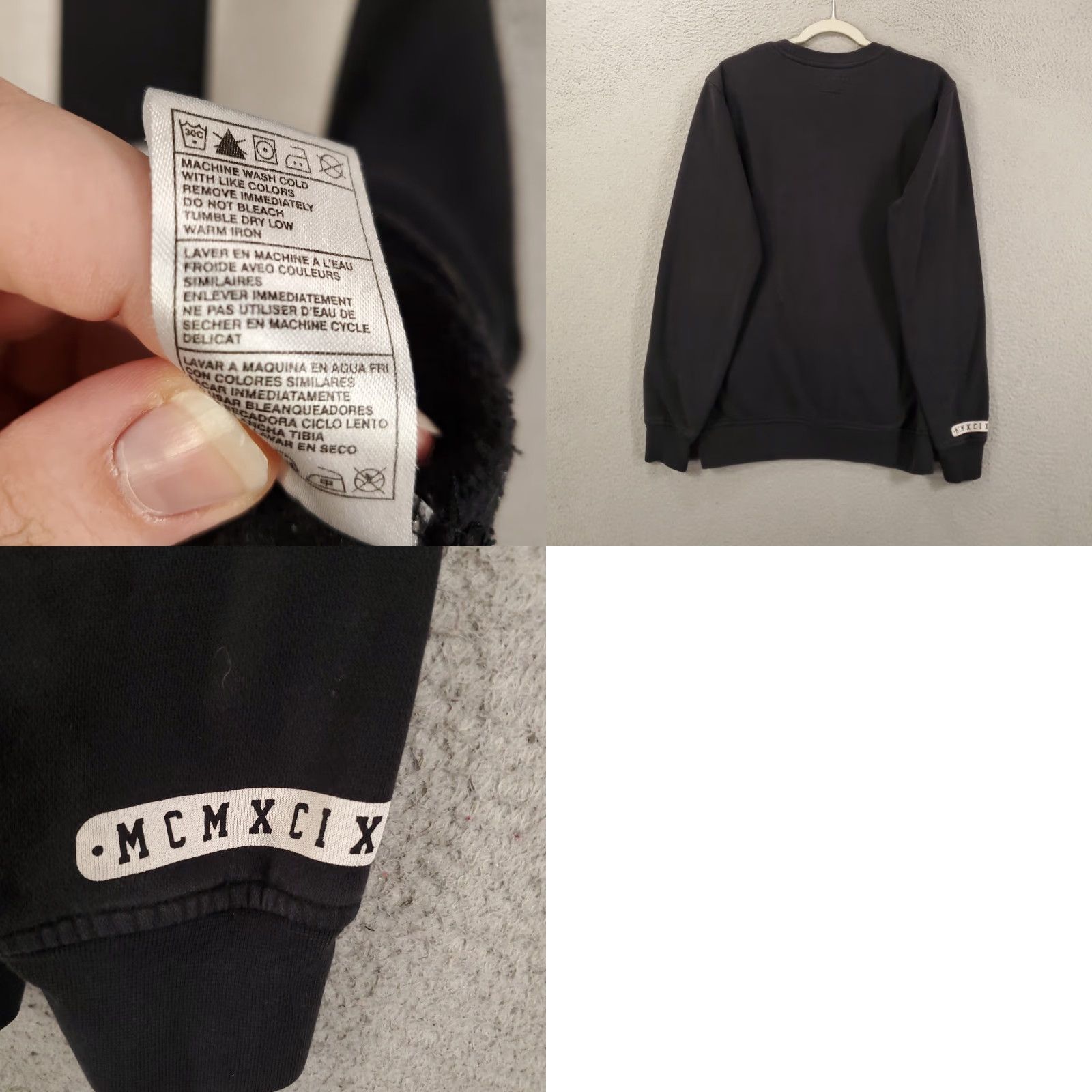 Hurley VINTAGE Hurley Sweatshirt Mens M Offside 99 Black Fleece Crew Neck Graphic Print 90s Outdoor Mens Size US M / EU 48-50 / 2 - 8 Thumbnail