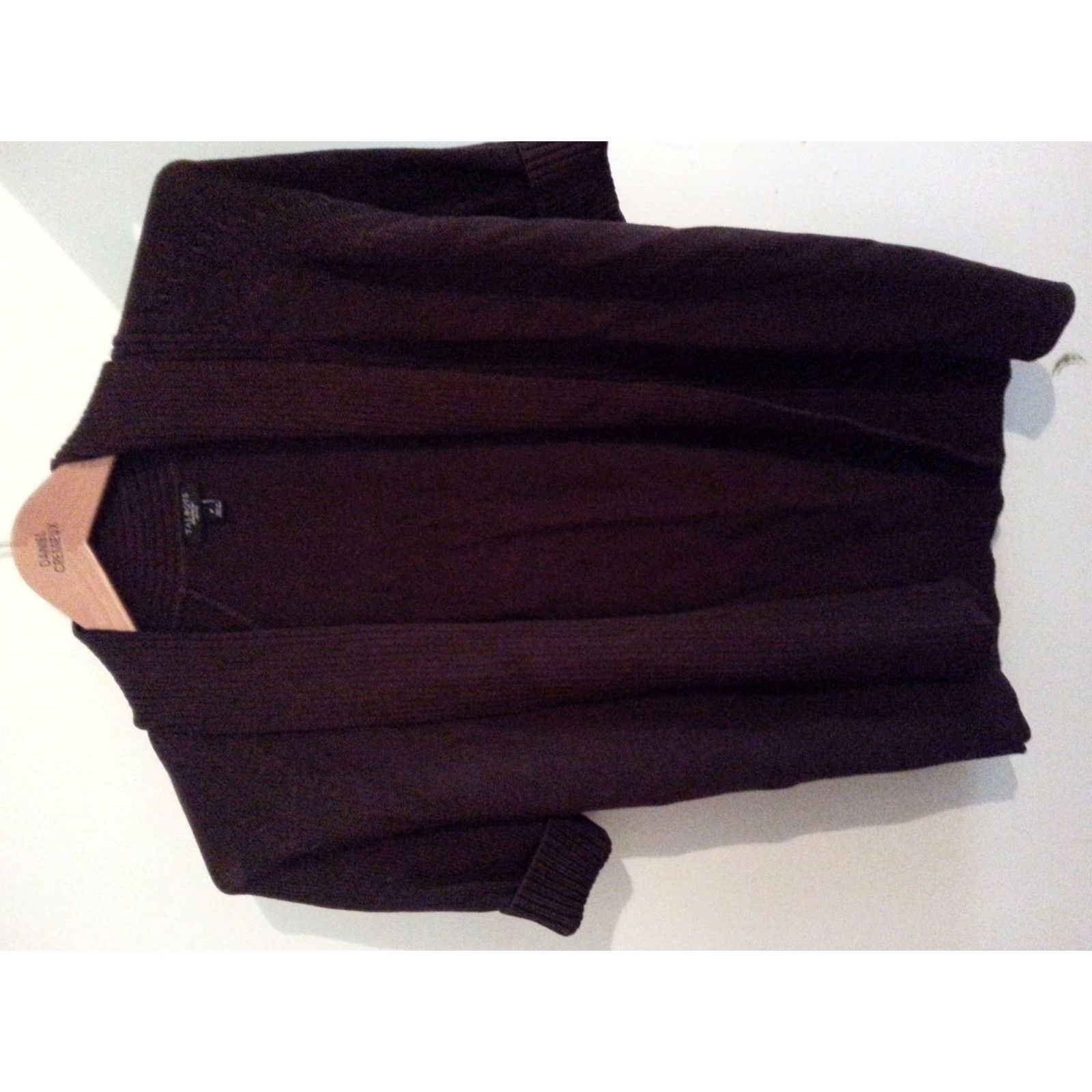 Talbots VINTAGE? Talbots Womens Sweater Jacket P Petite Brown Cotton Sweater Womens Petite Brown Cotton Talbots P Size S / US 4 / IT 40 - 2 Thumbnail